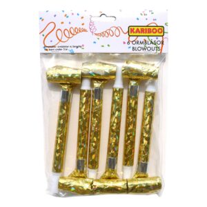 Blåsormar Hologram Guld - 6-pack