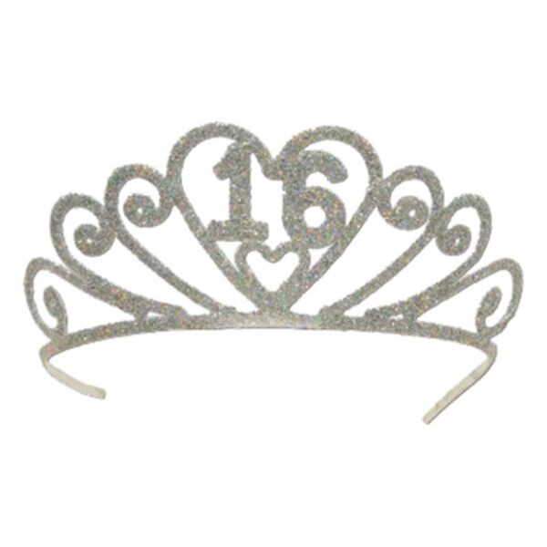 Glittertiara med Siffror - 16