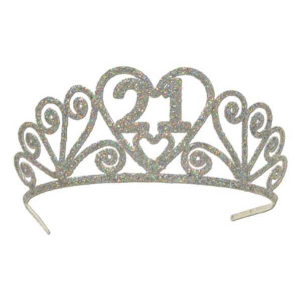Glittertiara med Siffror - 21