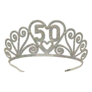 Glittertiara med Siffror - 50
