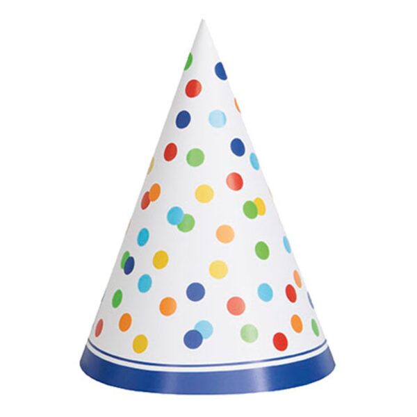 Partyhattar Polka Dot - 8-pack