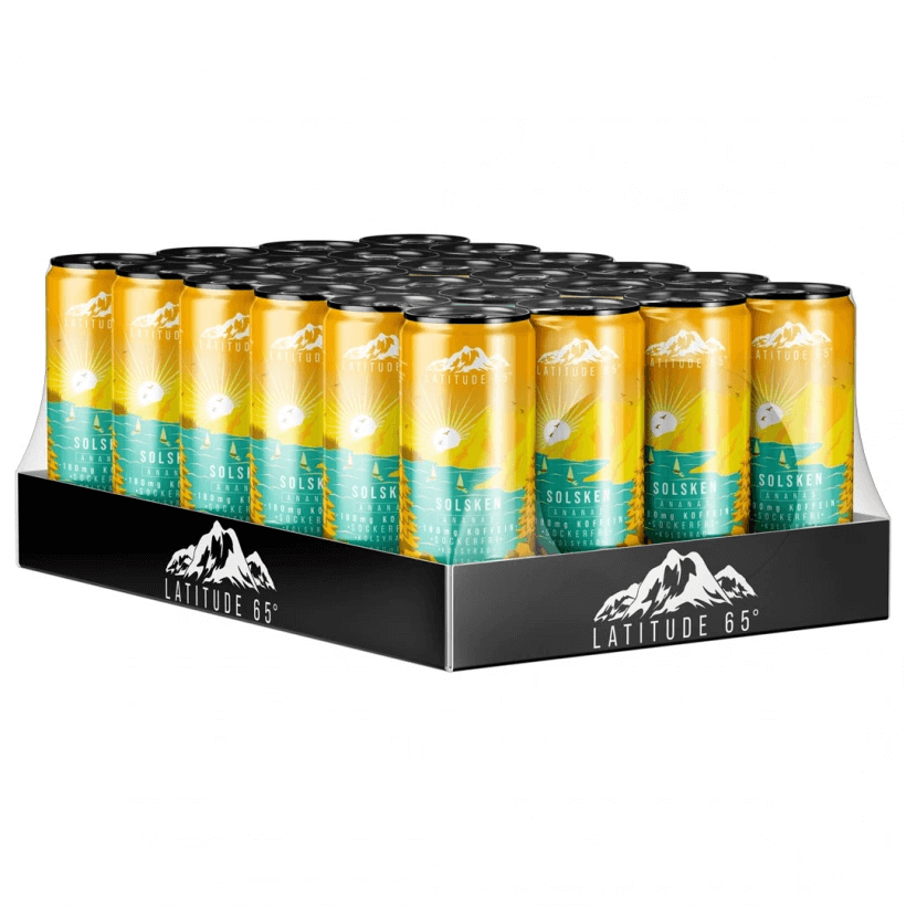 Latitude 65 Solsken - Ananas 33cl x 24st (helt flak)