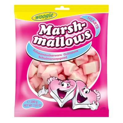 Woogie Marshmallows Hearts 200g