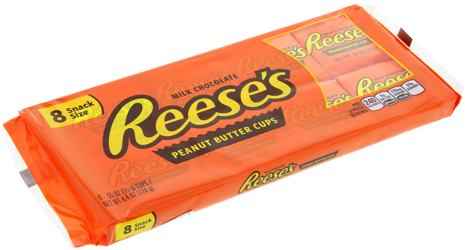 Reeses Peanut Butter Cups 8-pack 124g