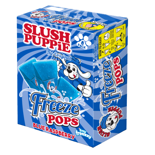 SLUSH PUPPiE Easy Freeze Triangles Blue Raspberry 8-pack