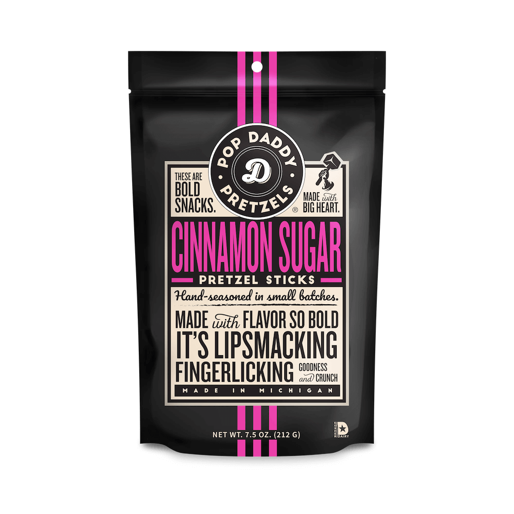 Pop Daddy Pretzel Sticks Cinnamon Sugar 212g (BF: 2025-04-02)
