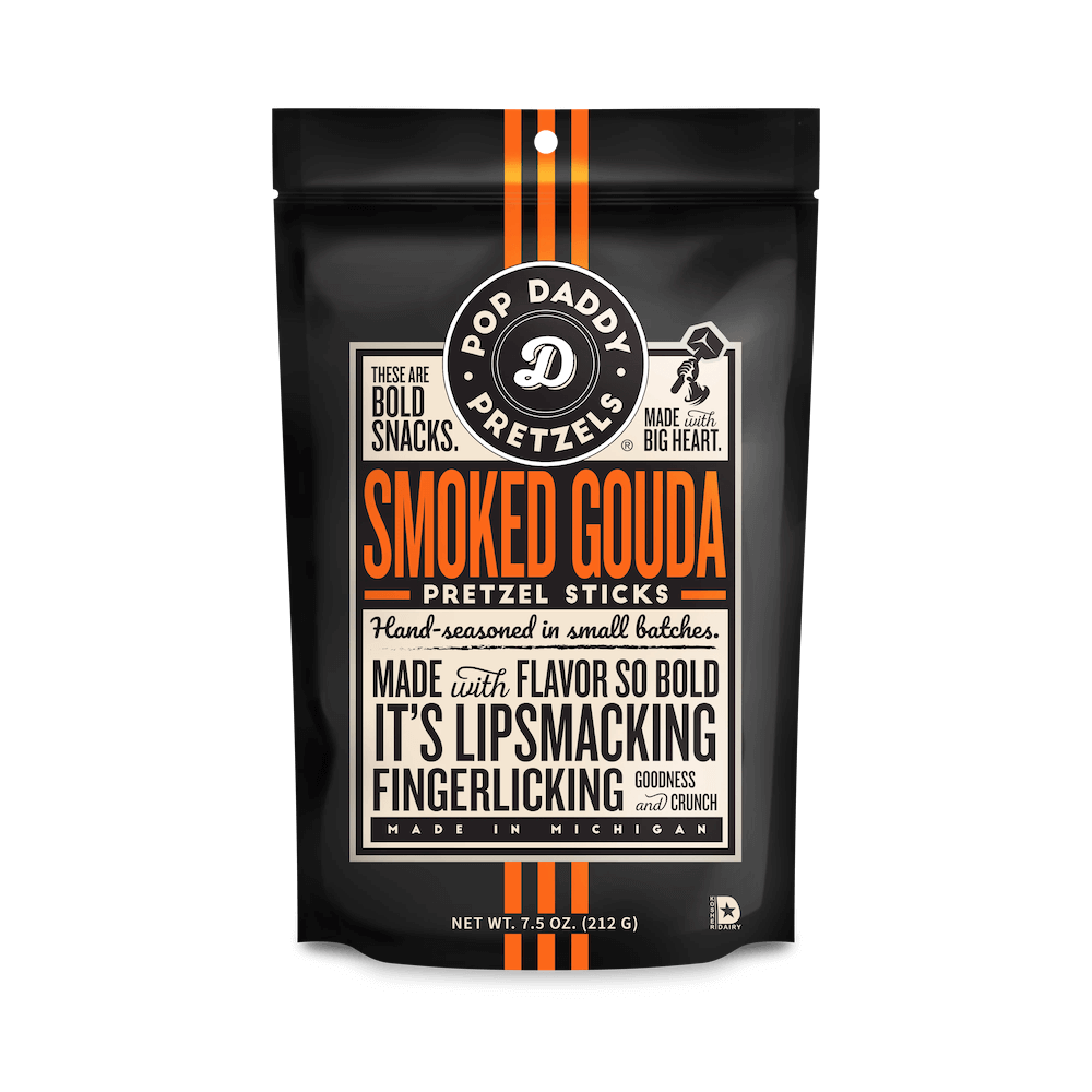 Pop Daddy Pretzel Sticks Smoked Gouda 212g (BF: 2025-04-08)