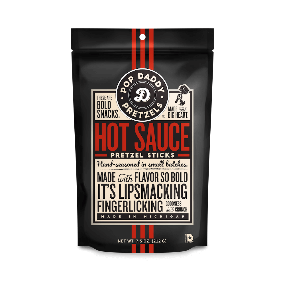 Pop Daddy Pretzel Sticks Hot Sauce 212g (BF: 2025-04-07)