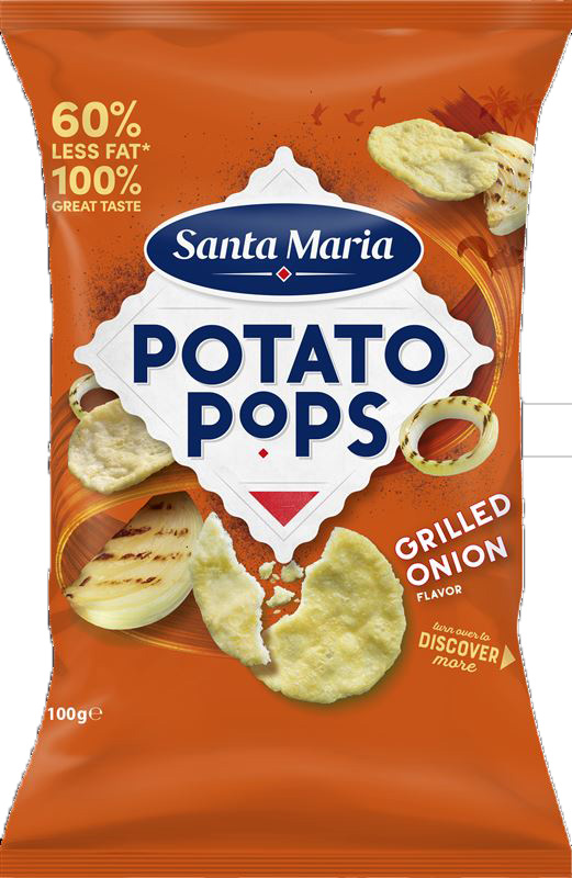 Santa Maria Potato Pops Grilled Onion 100g(BF:2025-03-07)