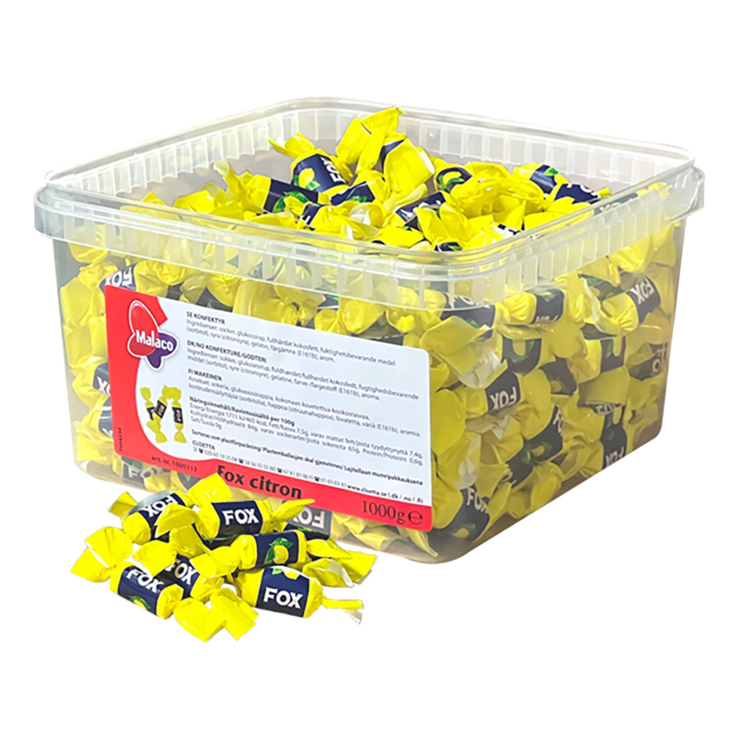 Malaco Fox Citron Storpack - 1 kg