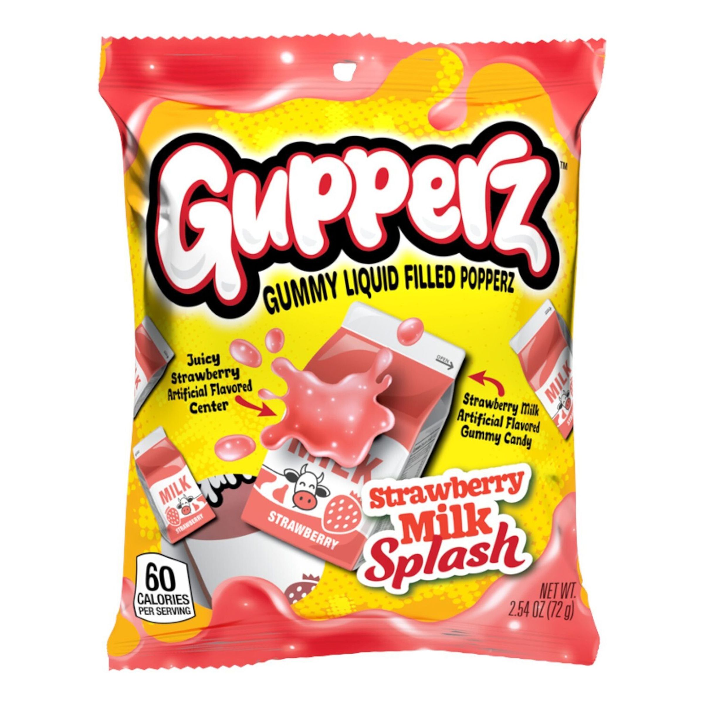 Gupperz Strawberry Milk Splash - 72 gram