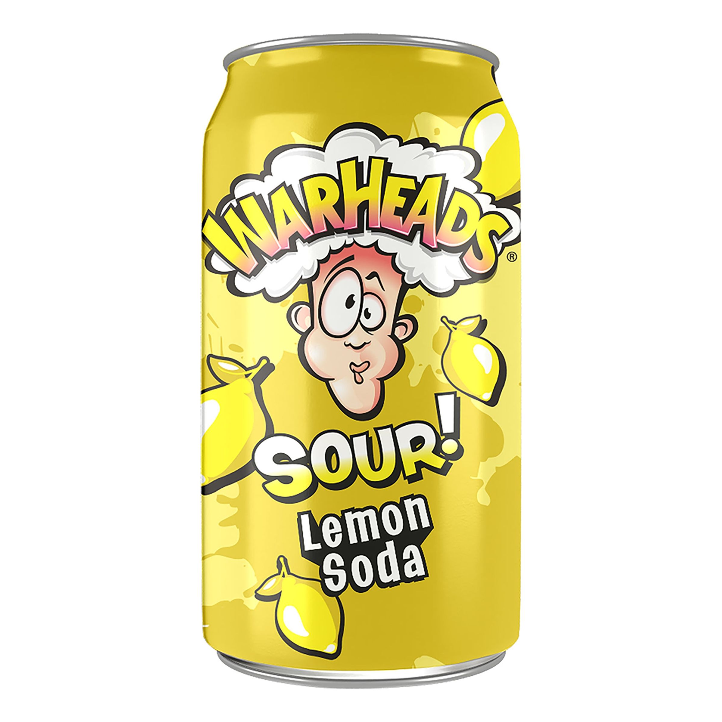 Warheads Sour Soda Lemon - 355 ml