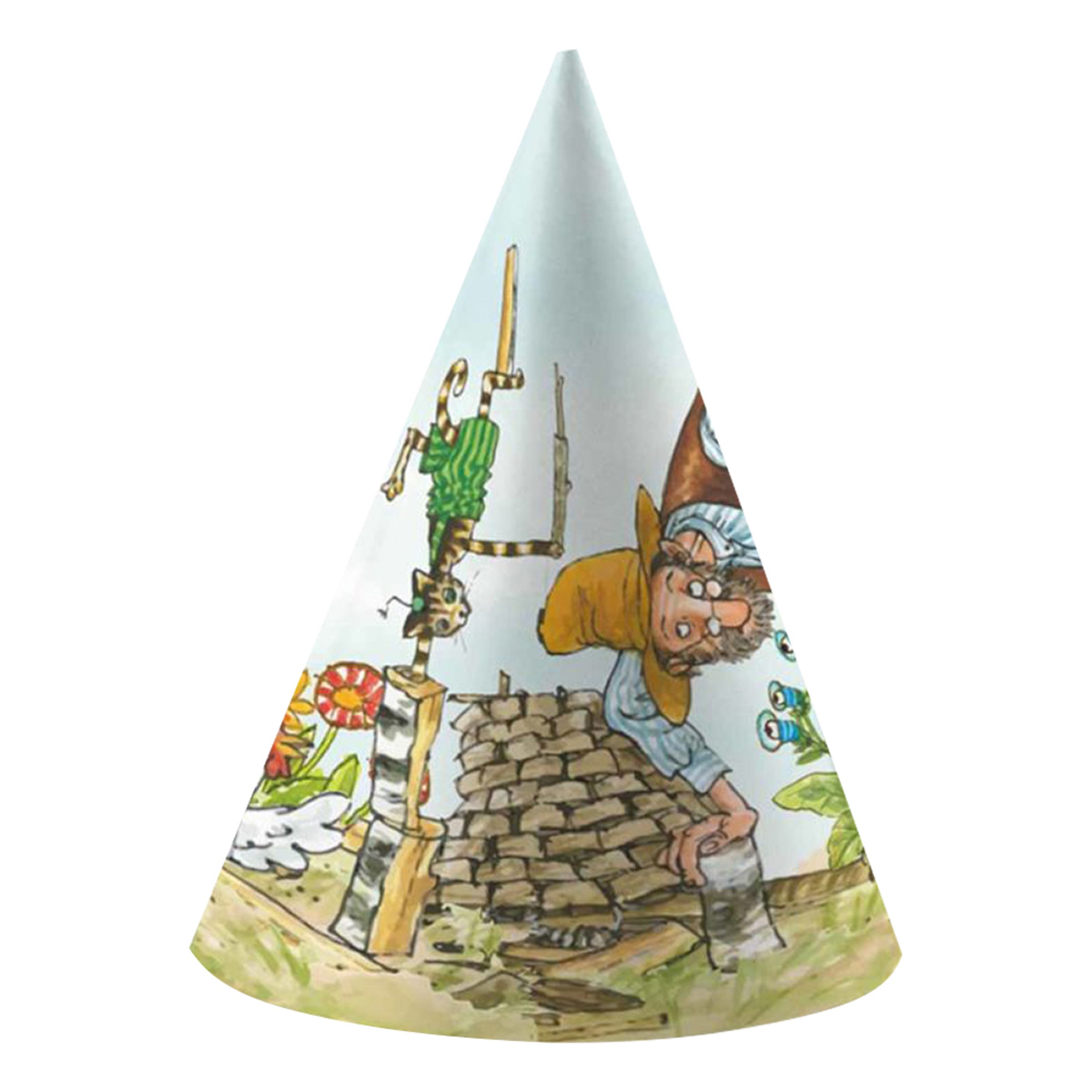 Partyhattar Pettson & Findus - 8-pack