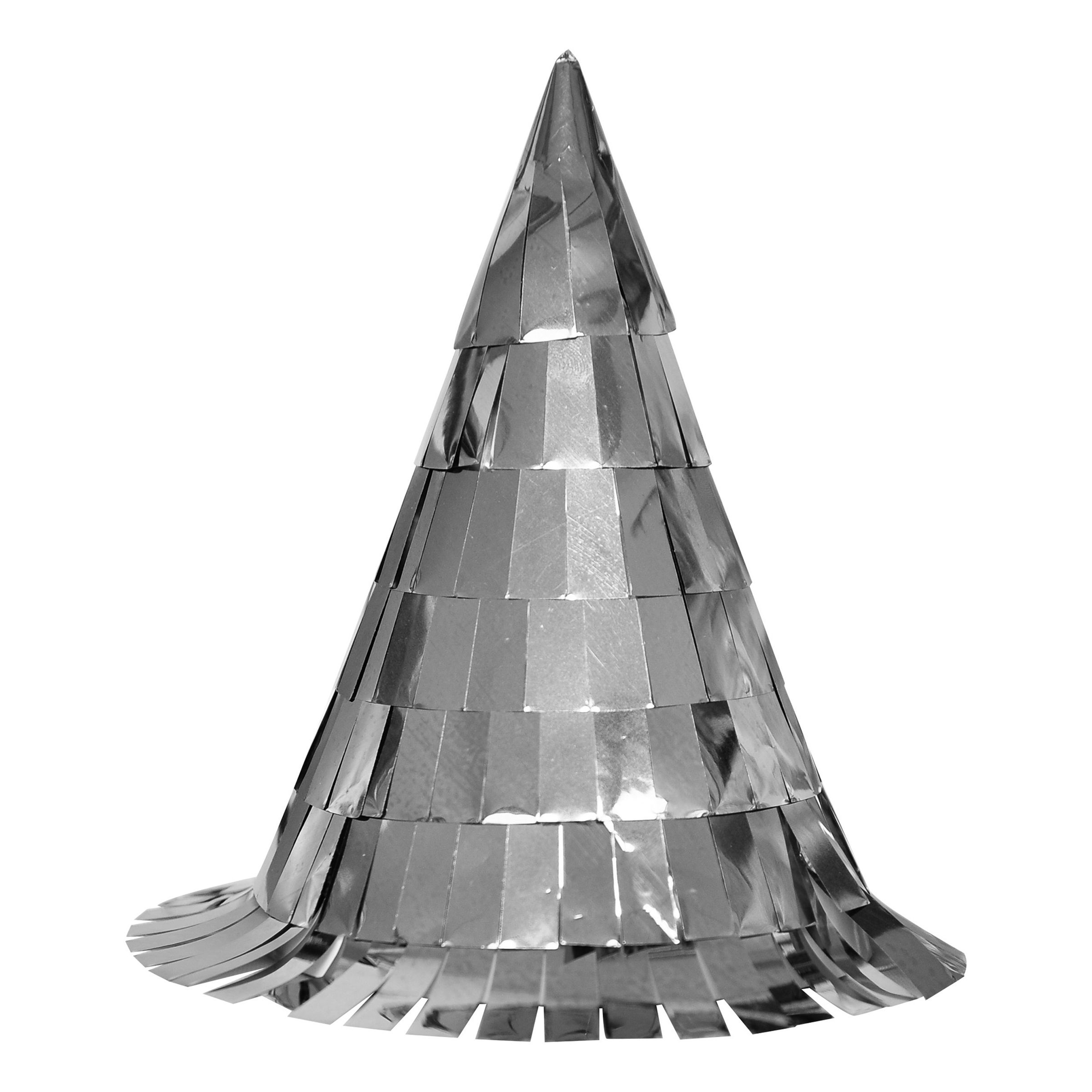 Nyårshatt Silver Konfetti