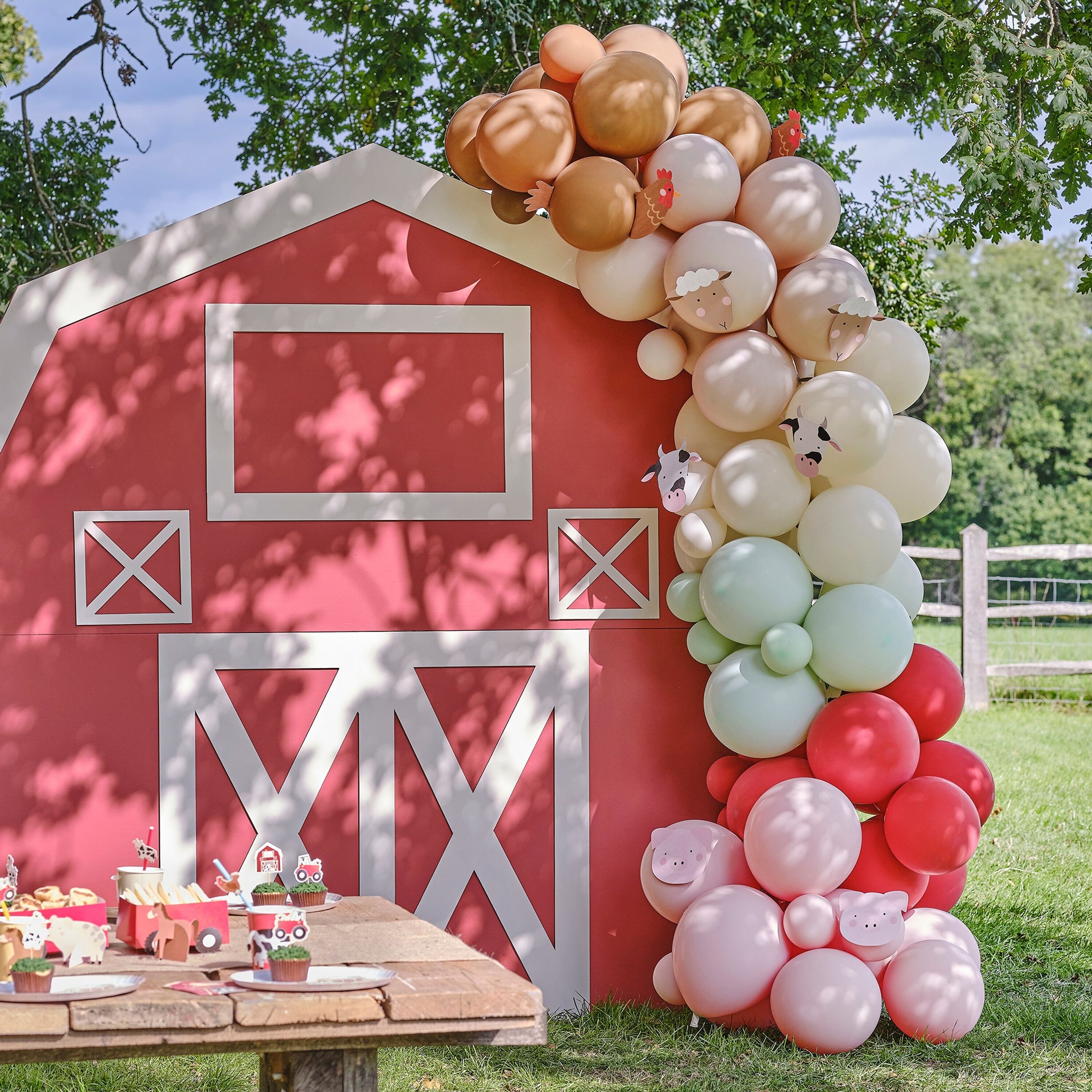 Ballongbåge Pastel Bondgård