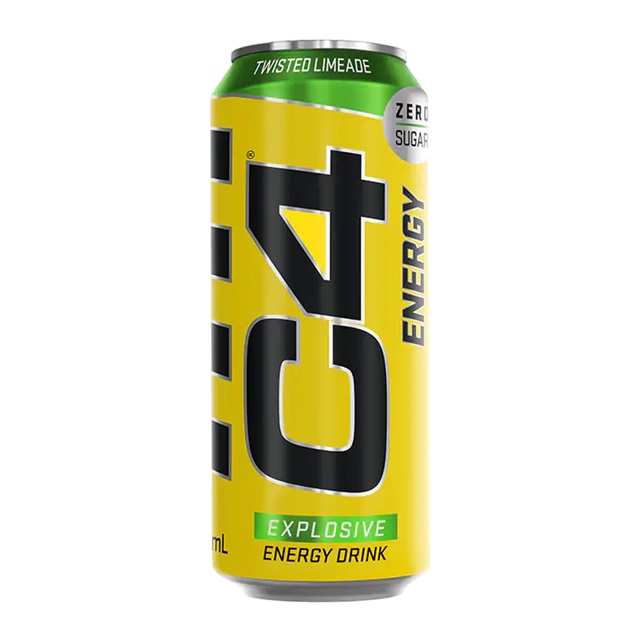 C4 Energy Drink Twisted Limeade 50cl (BF:2025-06-11)