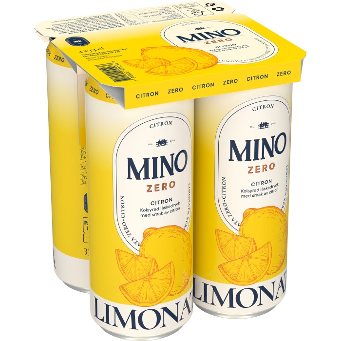 Mino Zero Limonata Citron 33cl x 4st