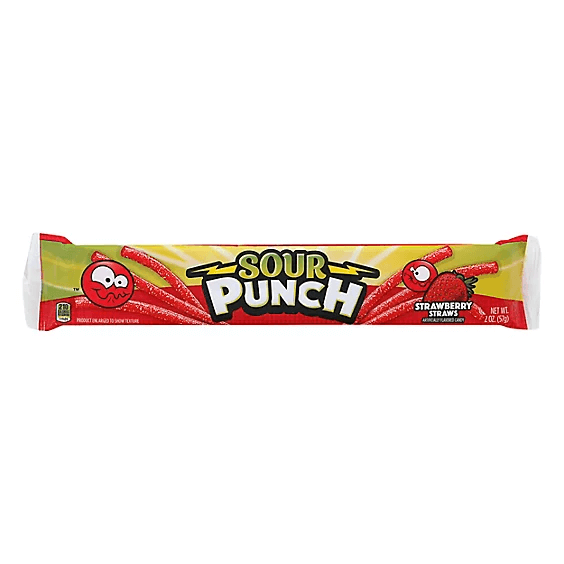 Sour Punch Straws Strawberry 57g(BF:2025-05-29)