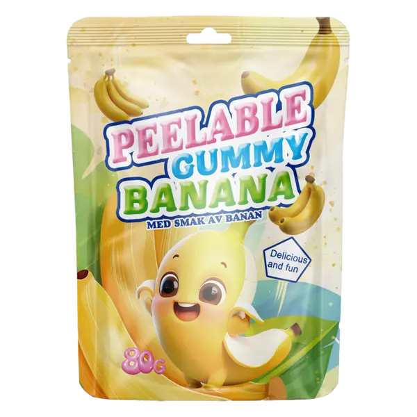 Peelable Gummy Banan 80g