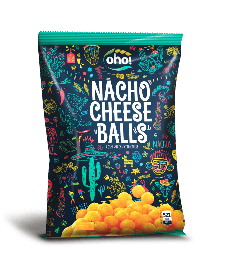 Oho! Nacho Cheese Balls 150g(BF:2025-07-31)
