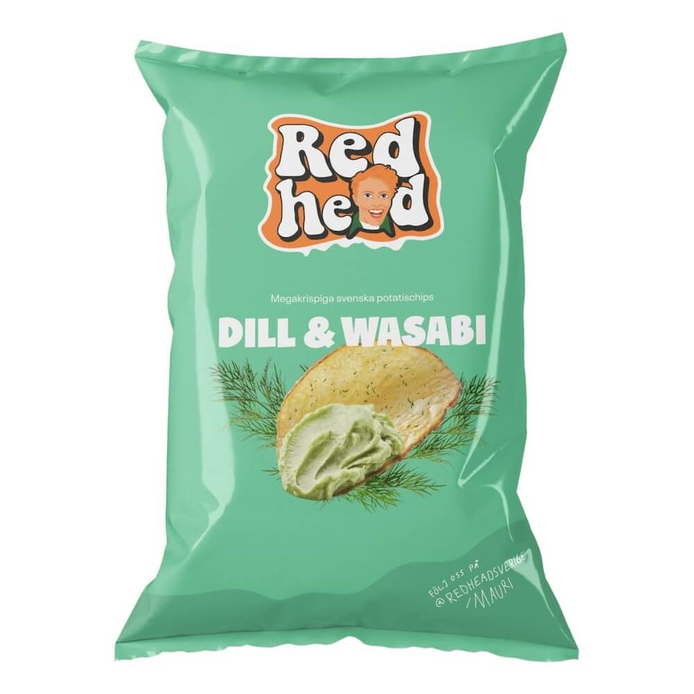 Redhead Dill & Wasabi Chips 150g (BF: 2025-07-15)