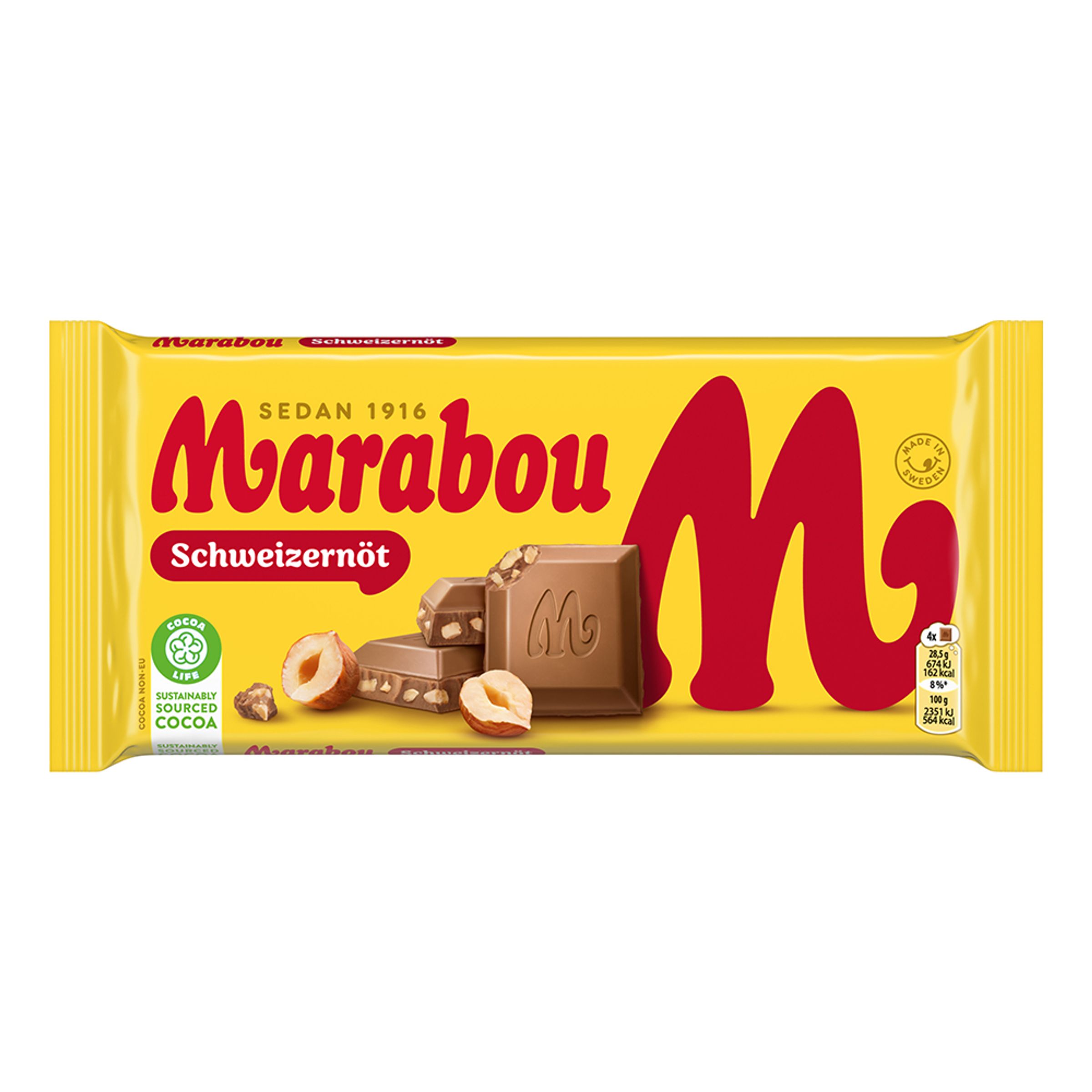 Marabou Schweizernöt Chokladkaka - 200 gram