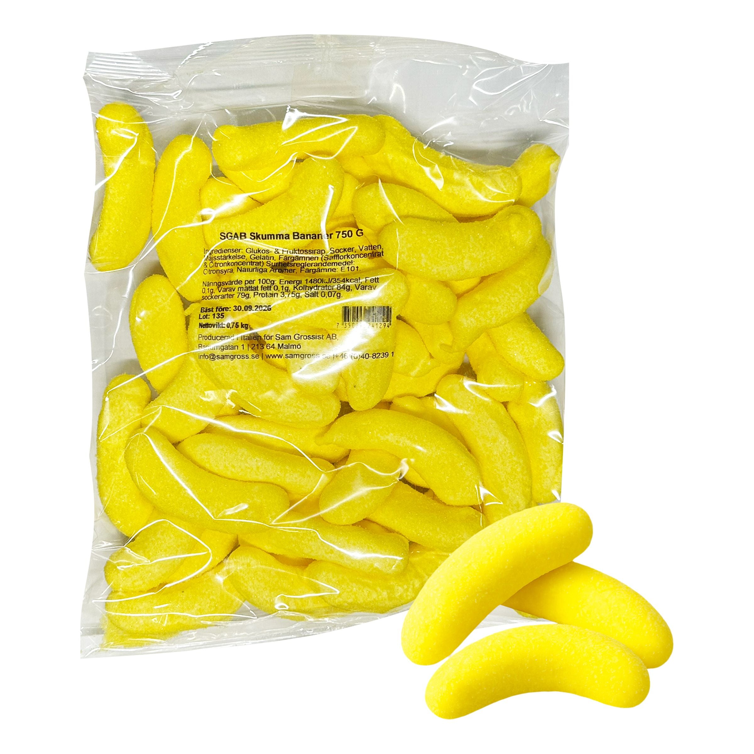 Skumma Bananer Storpack - 750 g