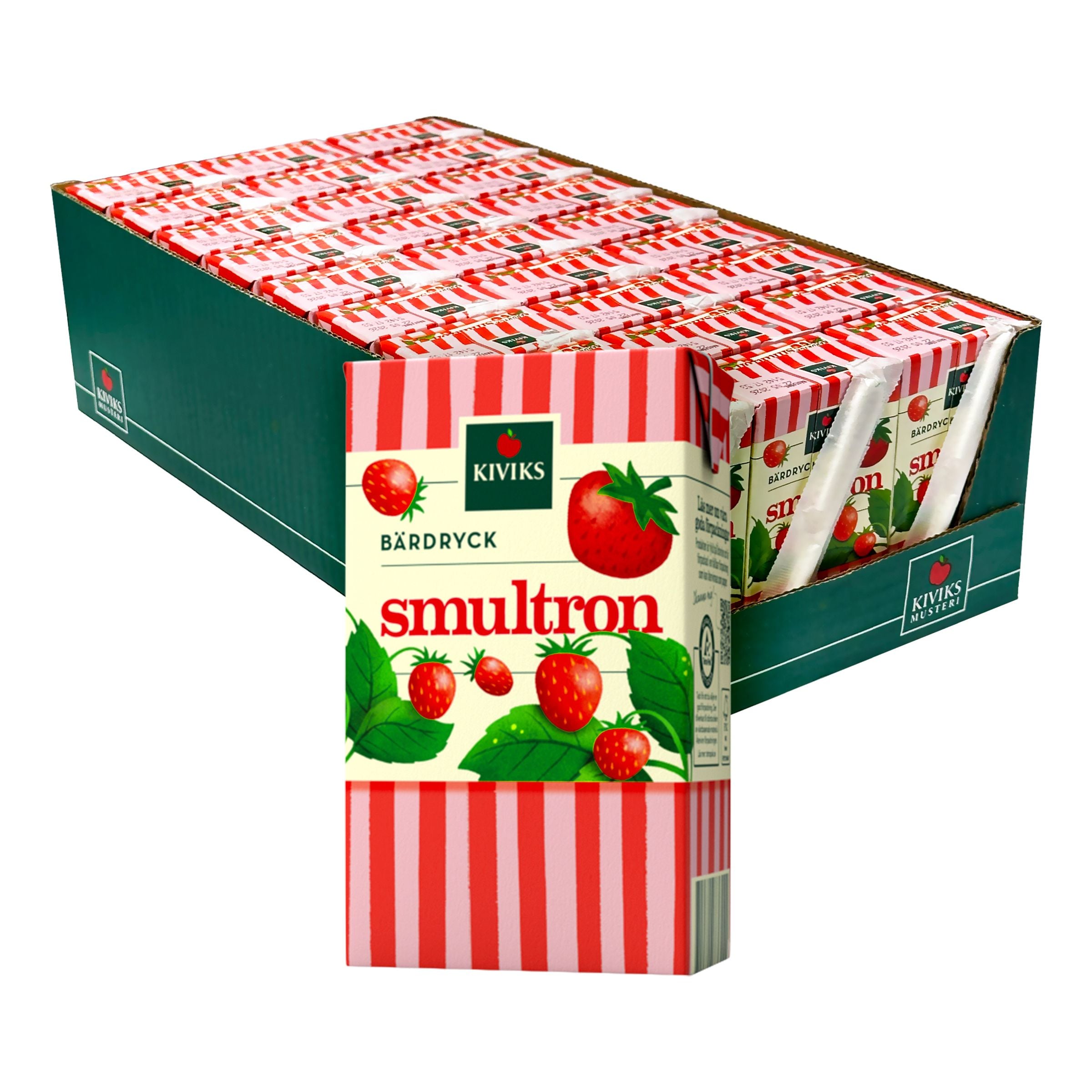 Kivik Smultrondryck med Sugrör - 27 x 25 cl