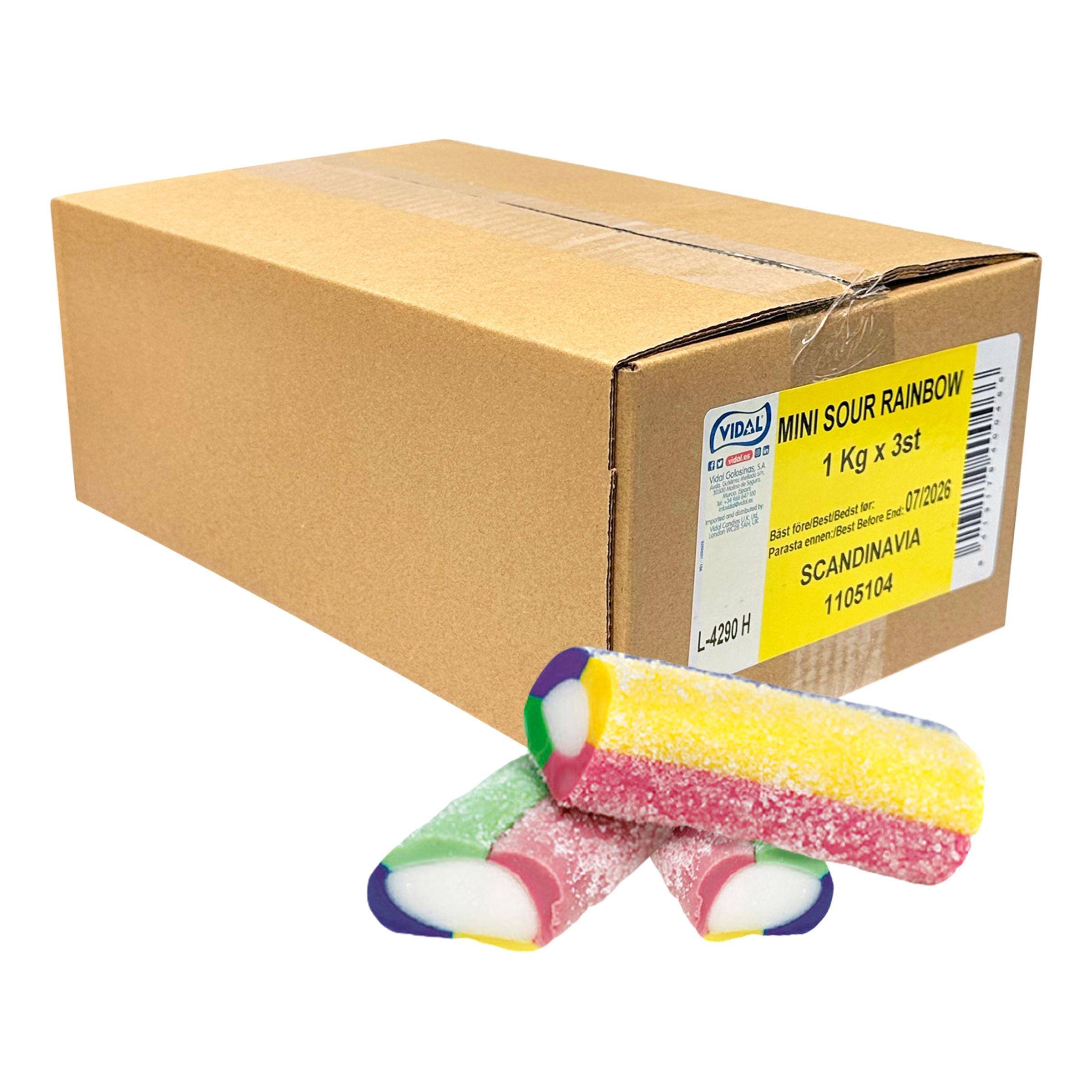 Mini Sour Rainbow Storpack - 3 kg