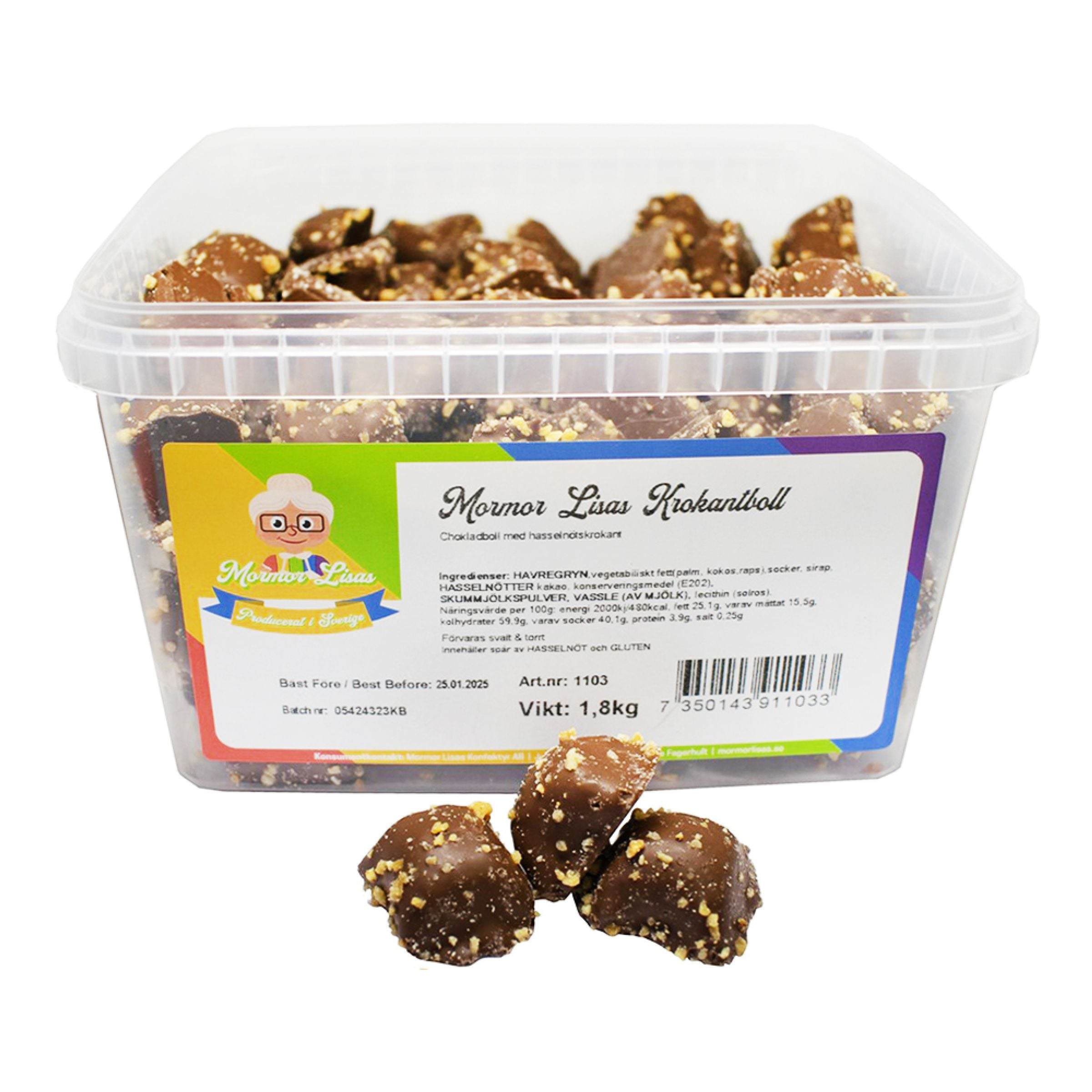 Mormor Lisas Krokantboll Storpack - 1,8 kg