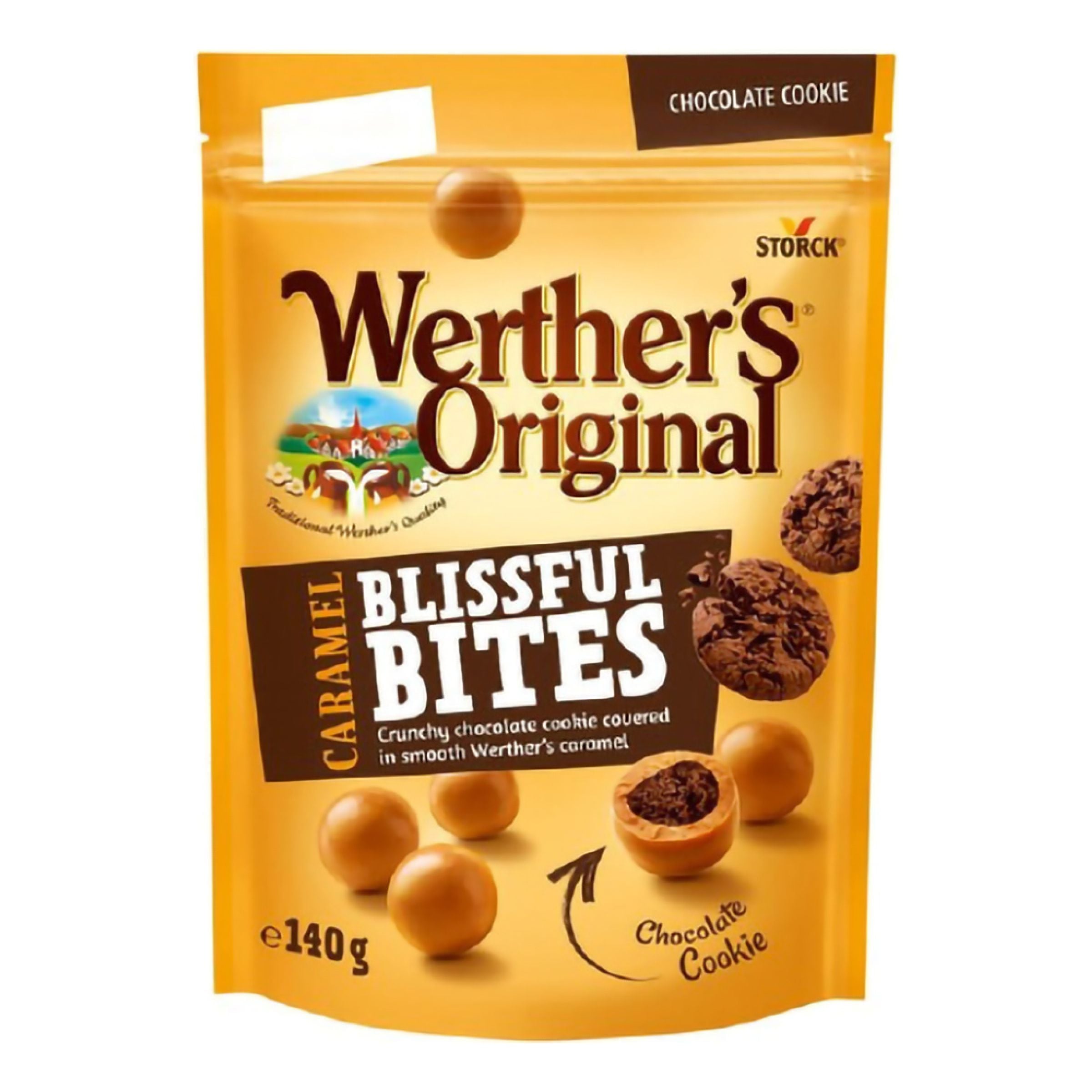 Werthers Original Caramel Blissful Bites Chocolate Cookie - 140 g