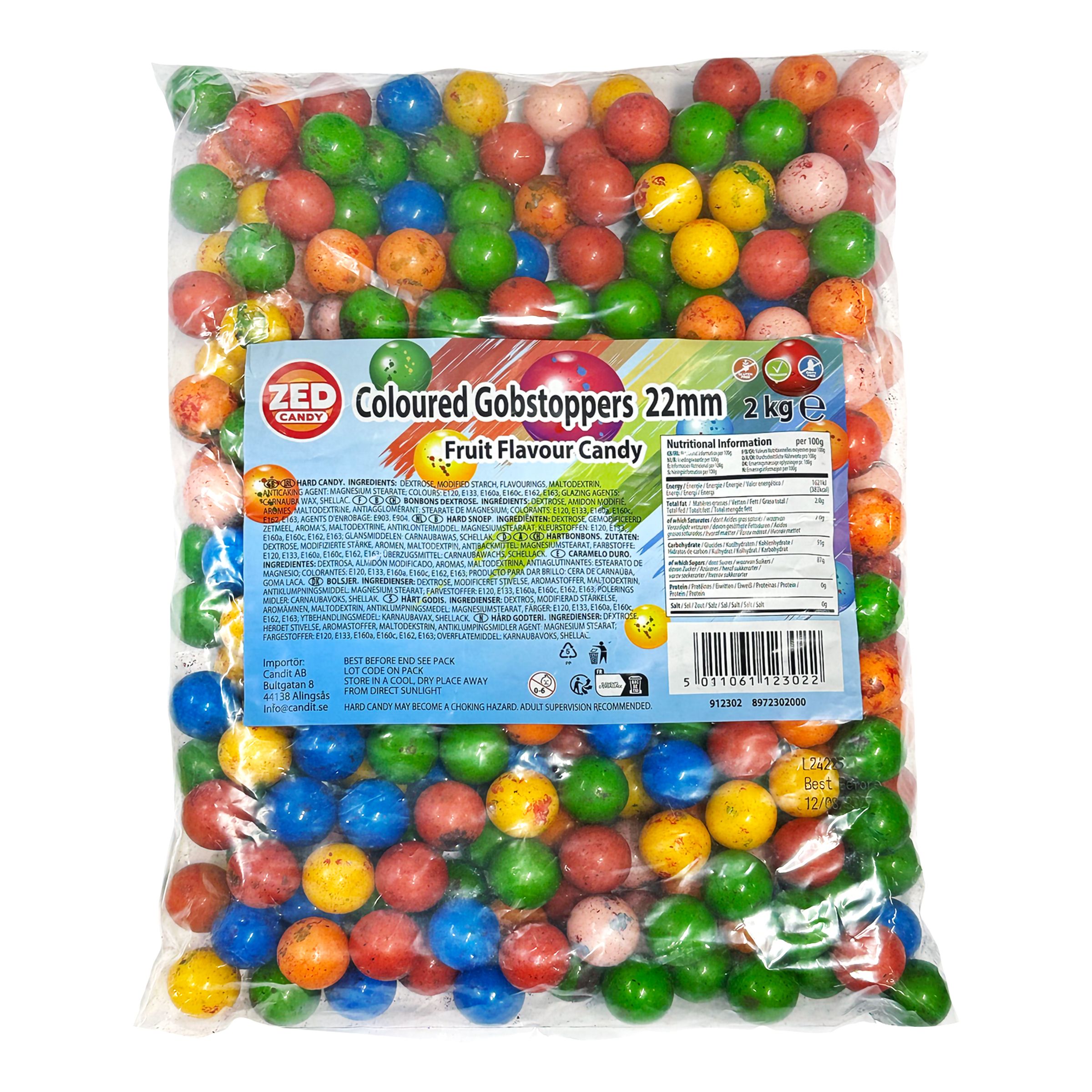 Colored Gobstopper Storpack - 2 kg
