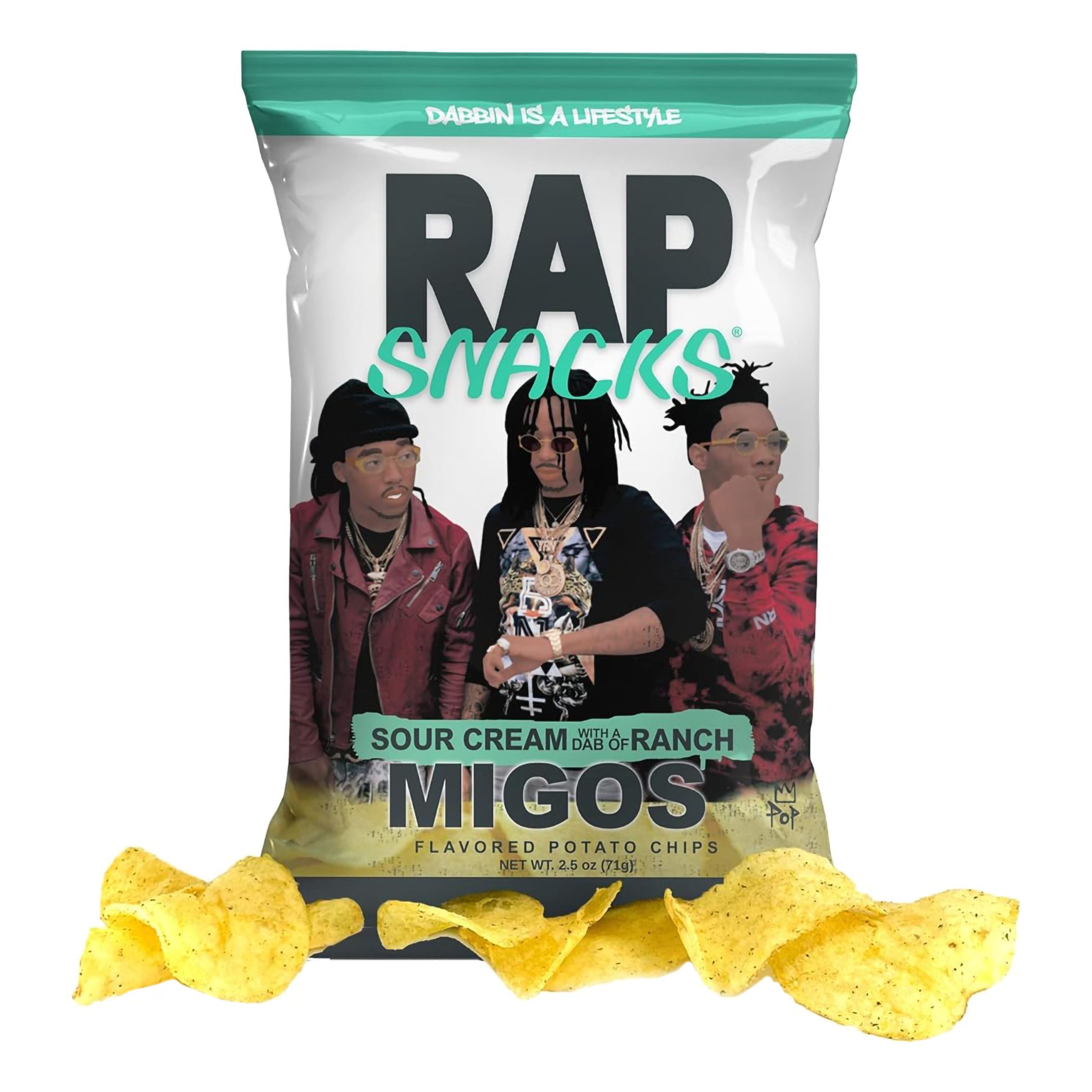 RAP Snacks Migos Sour Cream With A Dab Of Ranch - 71 g