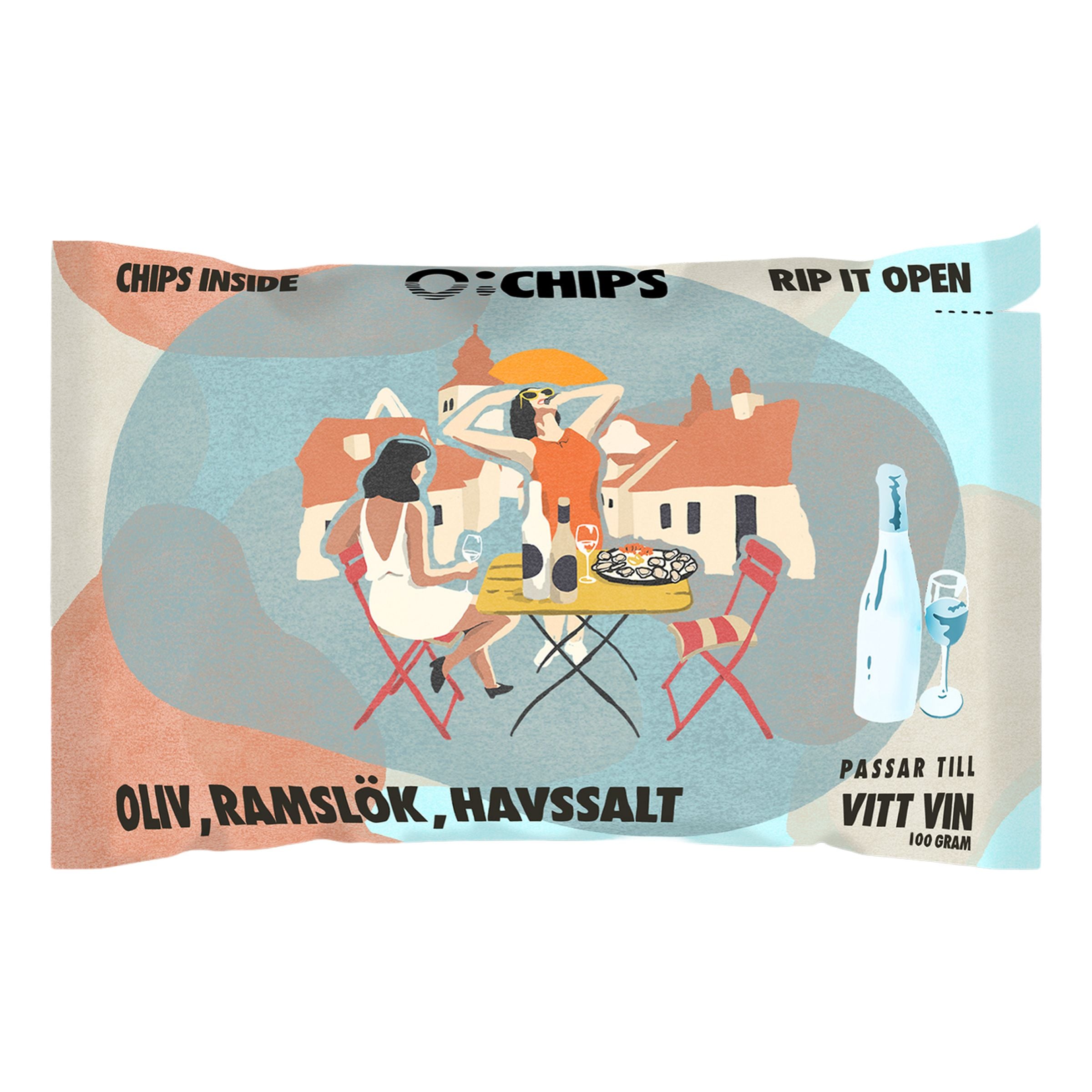 Ö-Chips Vitt Vin Oliv Ramslök Havssalt - 100 g