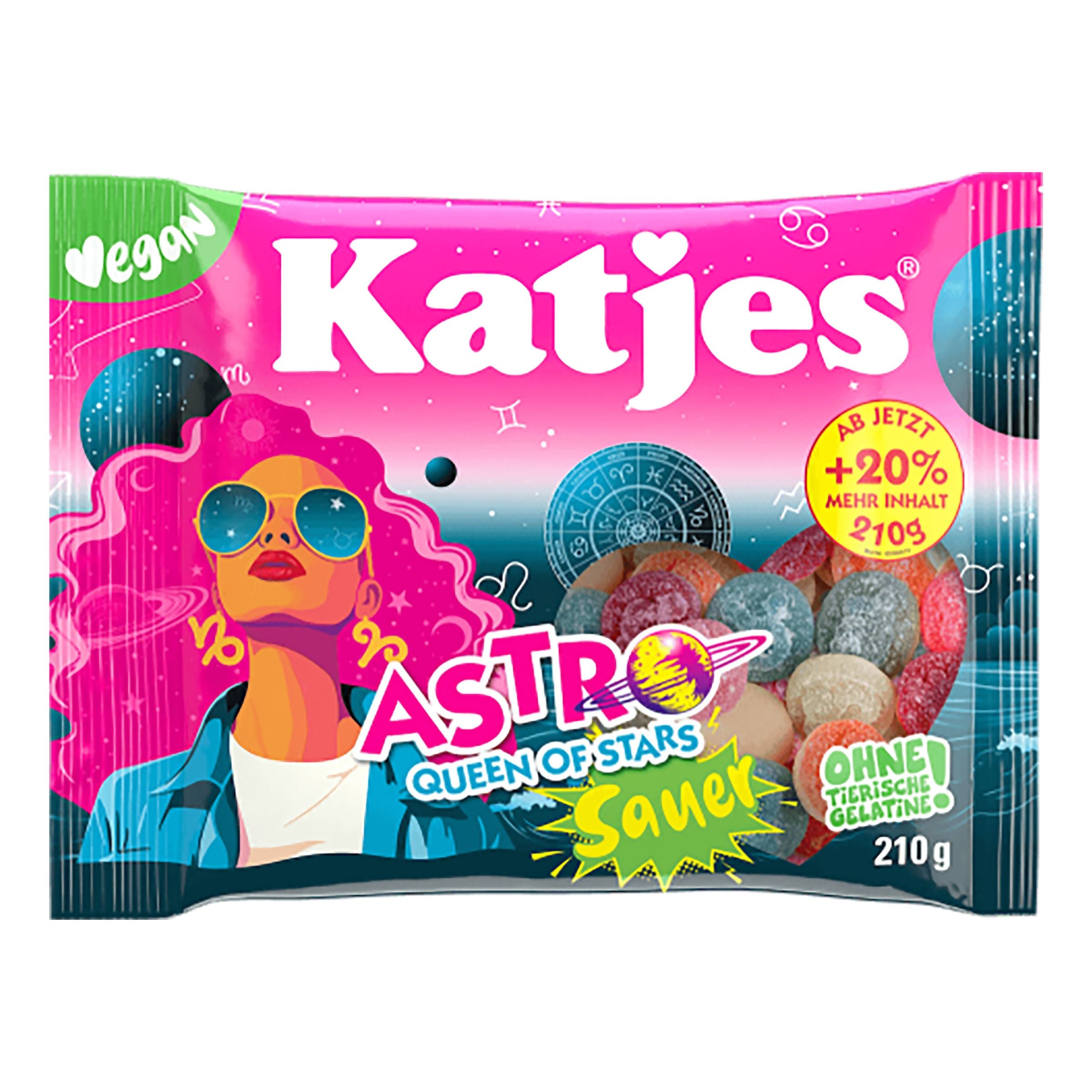 Katjes Astro Queen of Stars Sur - 210 g