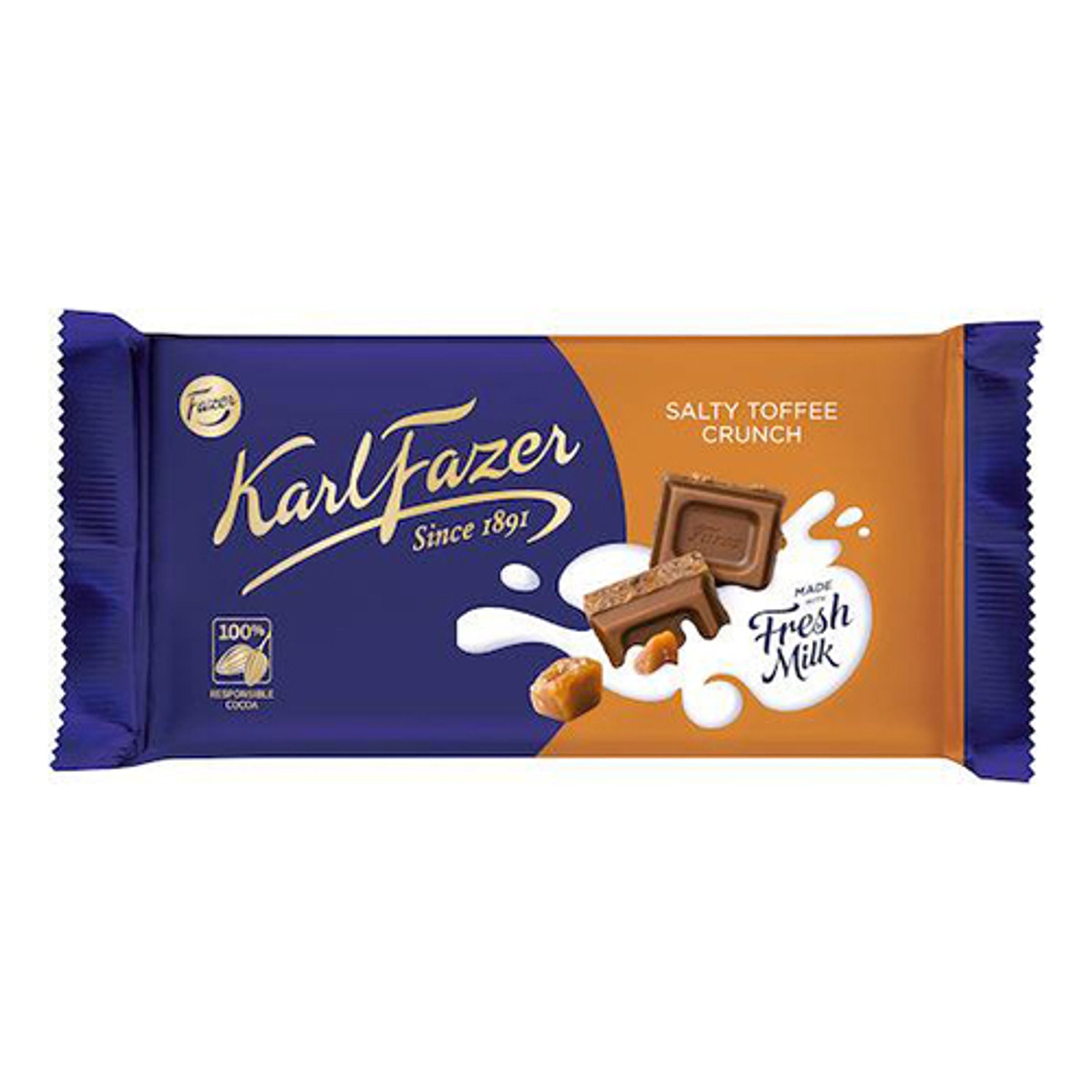 Karl Fazer Salty Toffee Crunch - 145 g