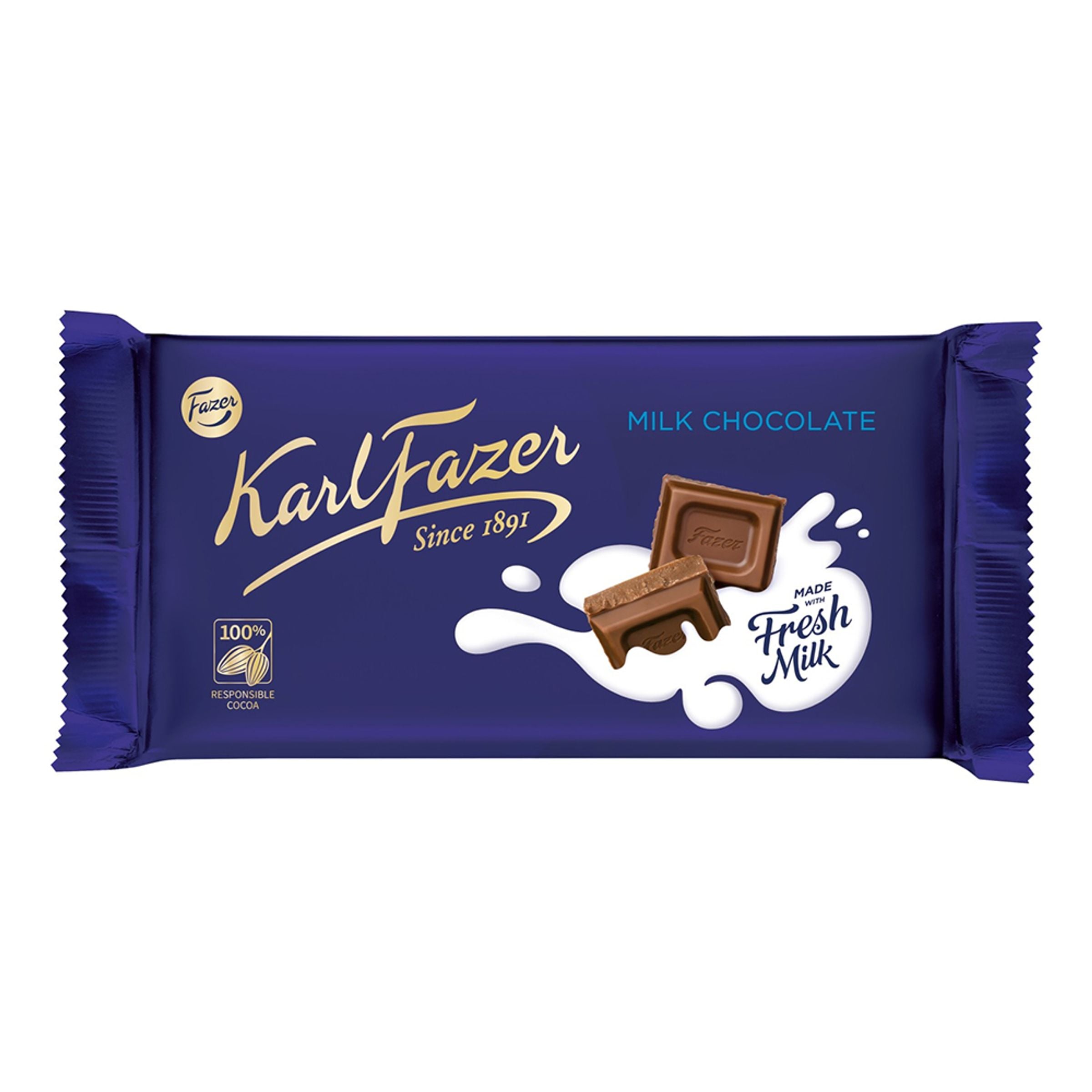 Karl Fazer Mjölkchoklad Chokladkaka - 145 g