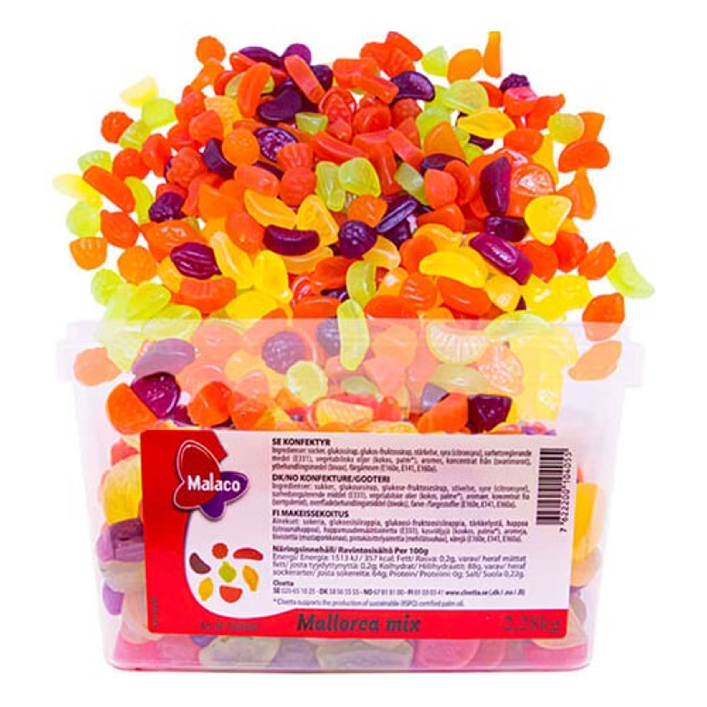 Malaco Mallorca Mix Lösvikt i Burk - 2,28 kg