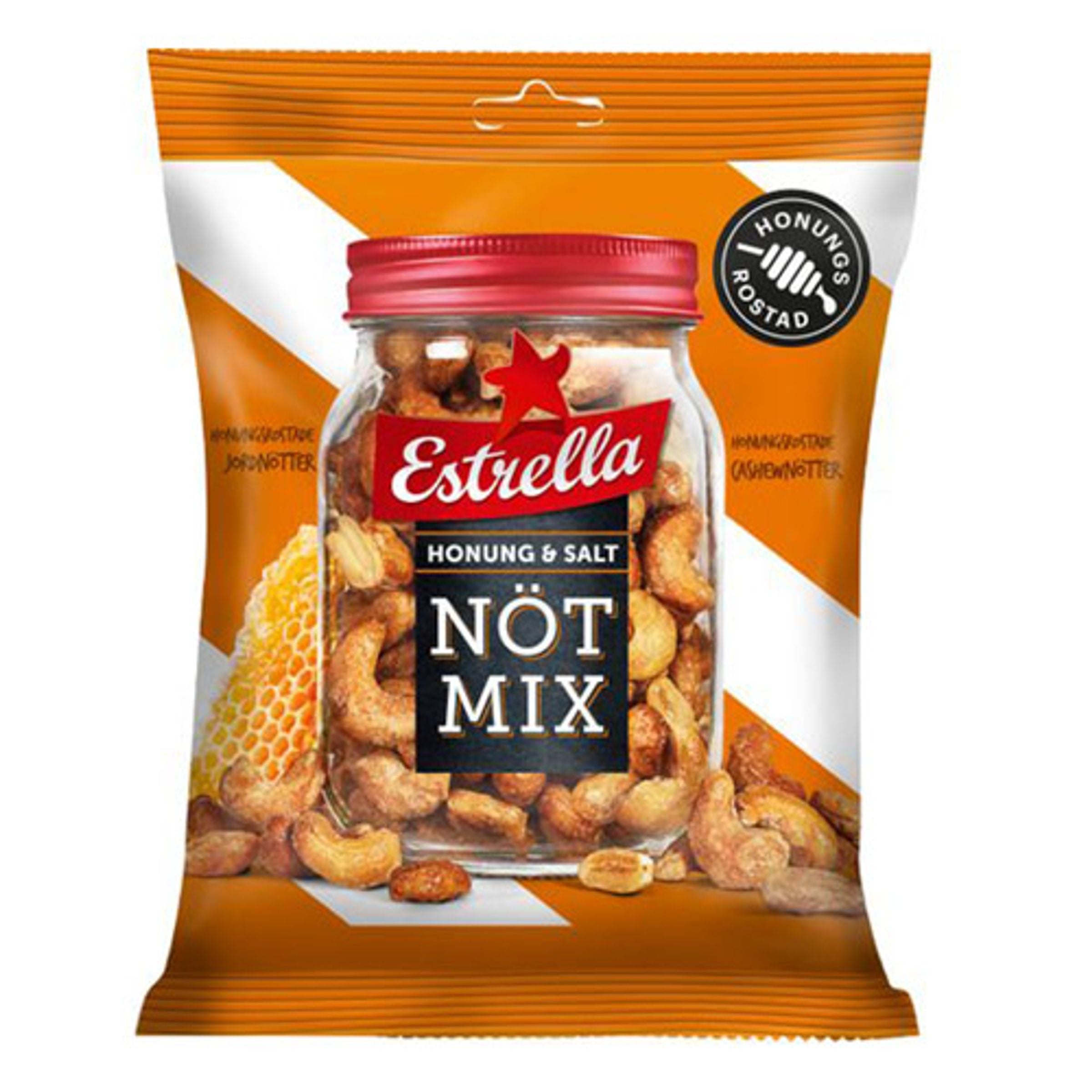 Estrella Nötmix Honung & Salt - 175 g