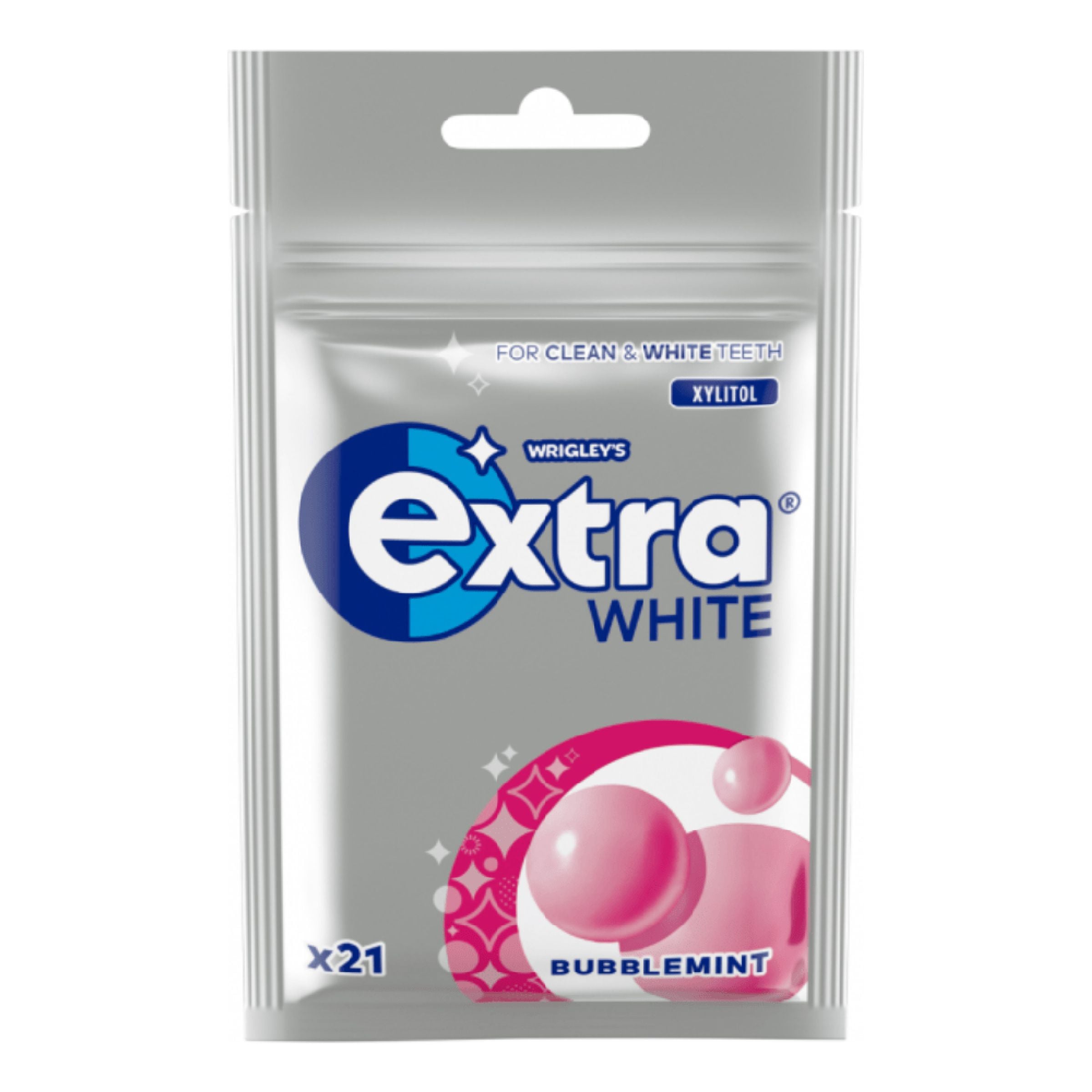 Extra White Bubblemint Tuggummin - 29 g