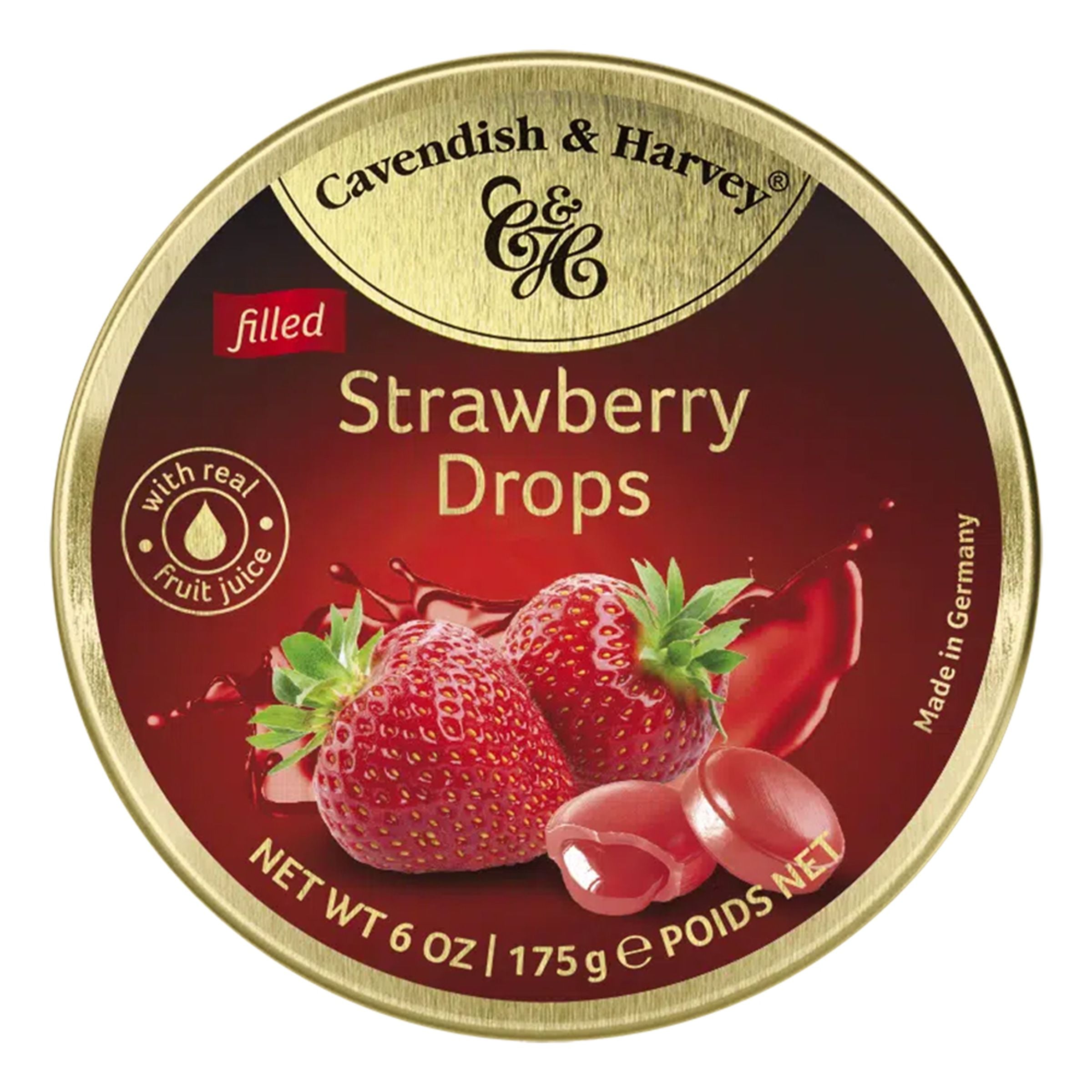 Cavendish Strawberry Drops - 175 g