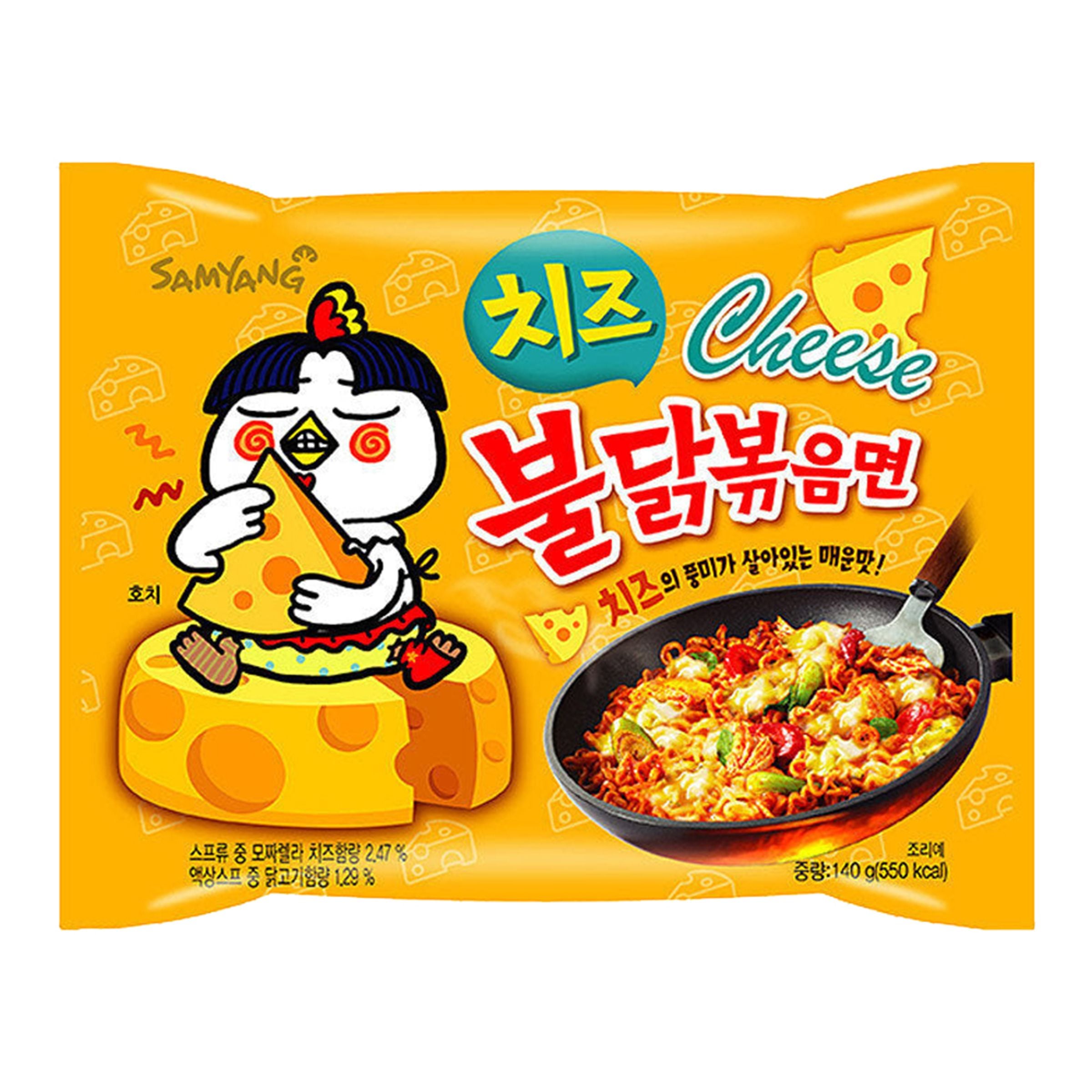 Samyang Hot Chicken Cheese Ramen Noodles - 150 g