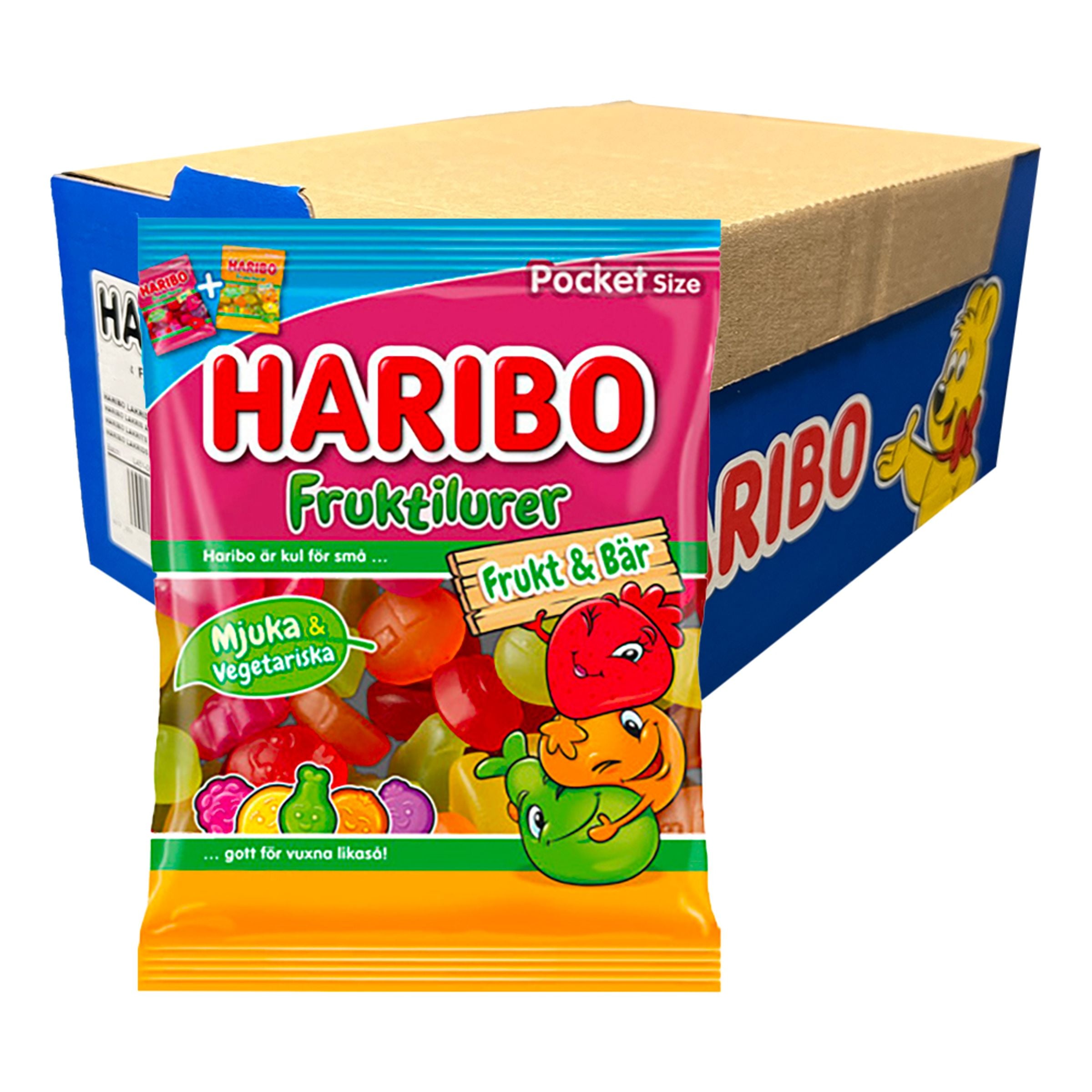 Haribo Fruktilurer Frukt & Bär Storpack - 24 x 80 g