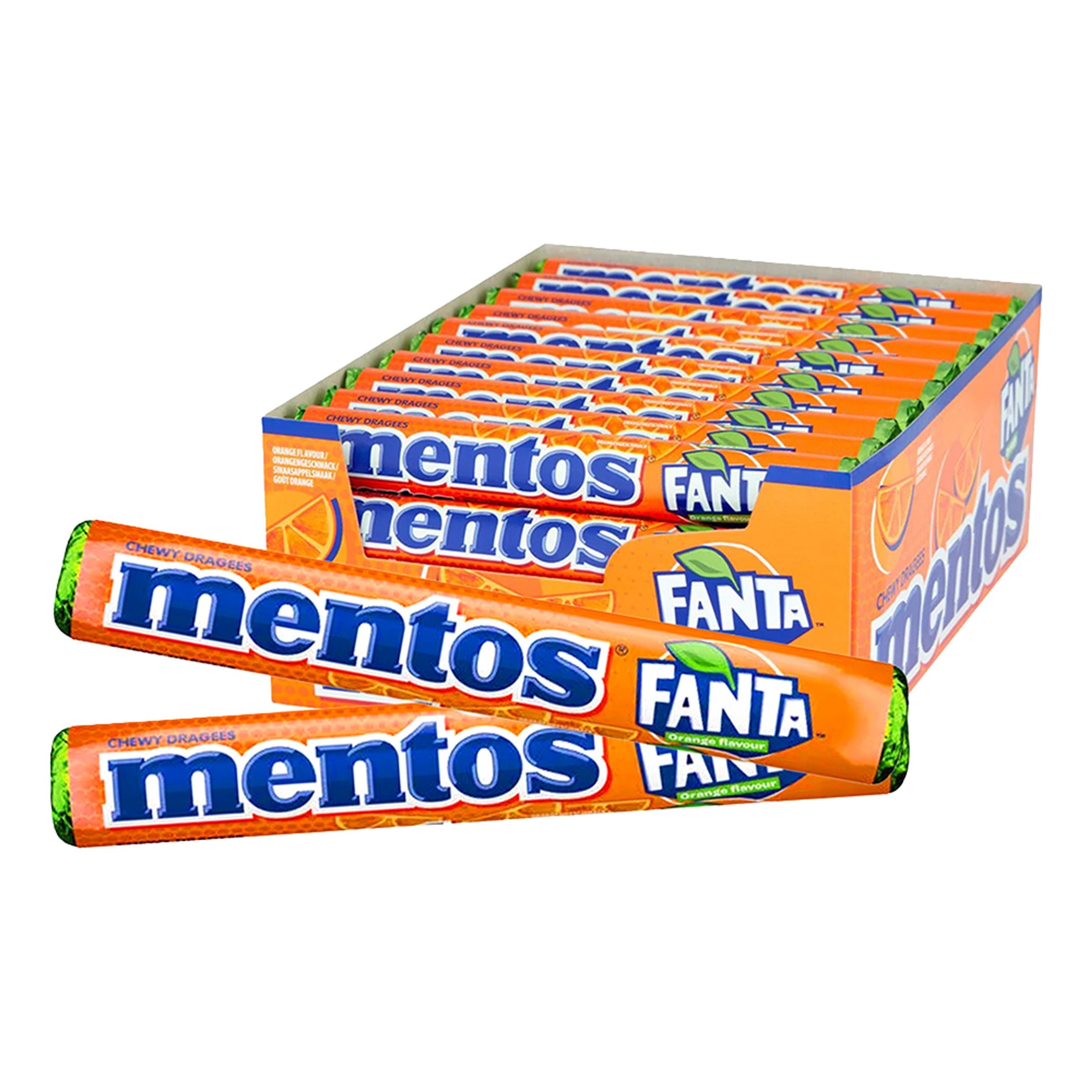 Mentos Fanta Orange Storpack - 40 x 37,5 g