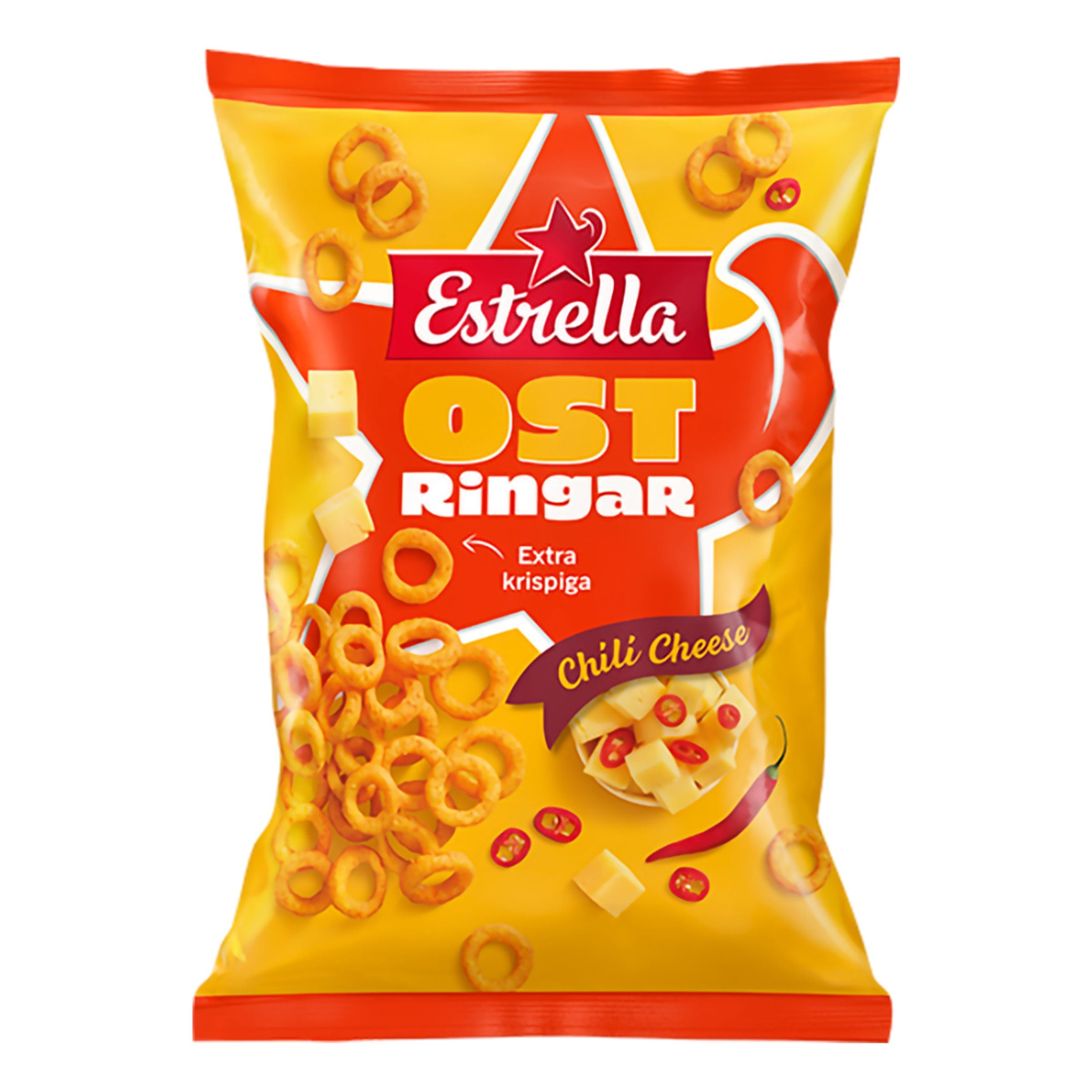 Estrella Ostringar Chili Cheese - 200 g