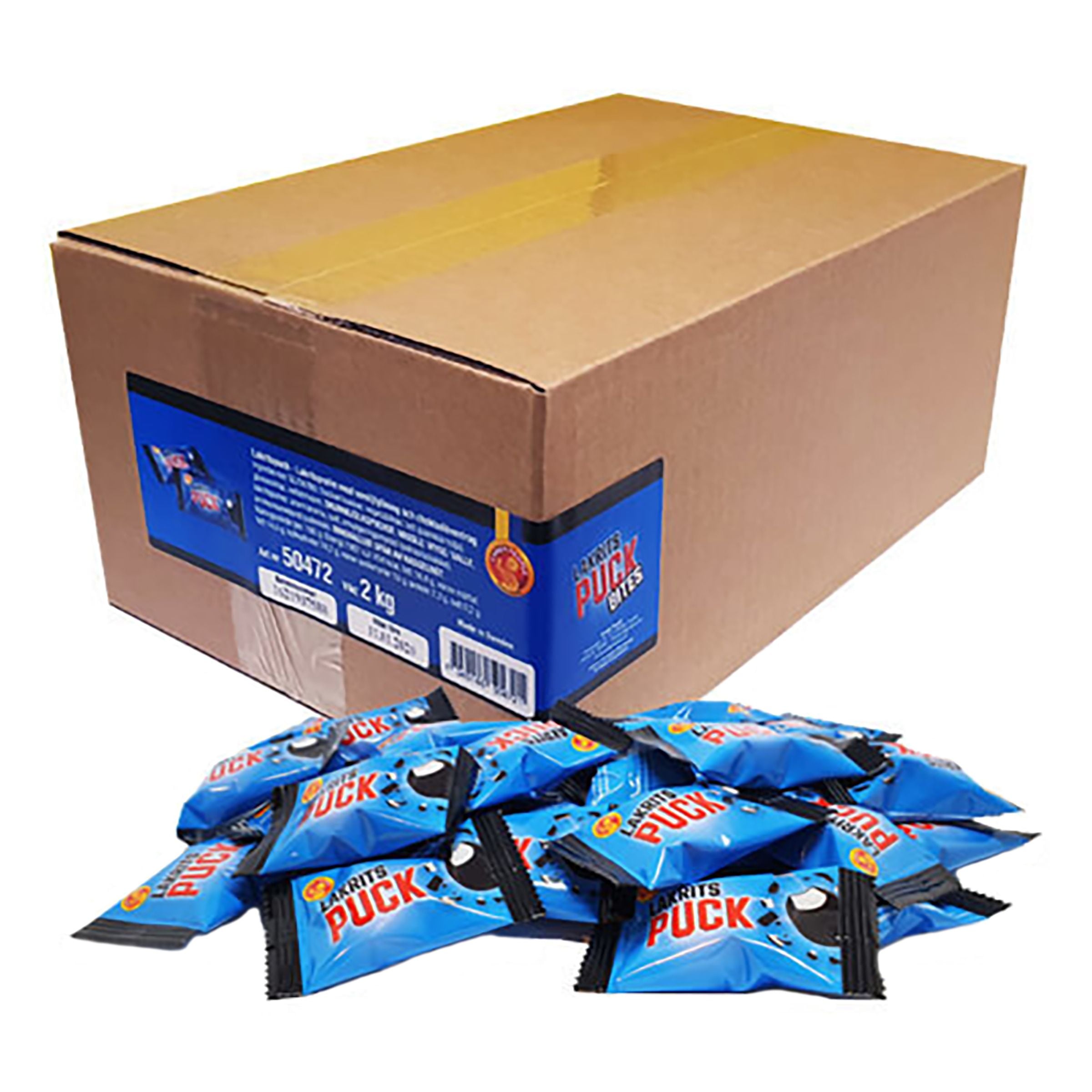Lakritspuck Bites Storpack - 2 kg