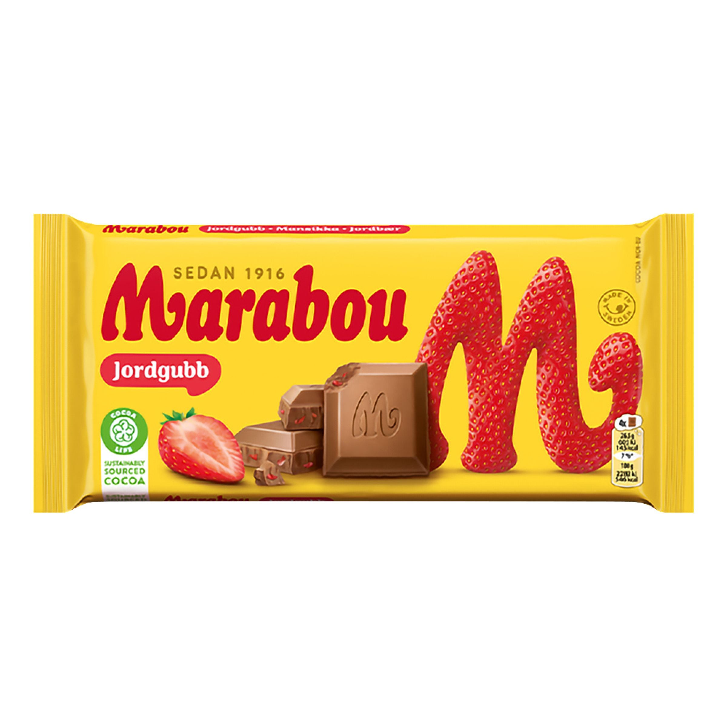 Marabou Jordgubb Chokladkaka - 160 g