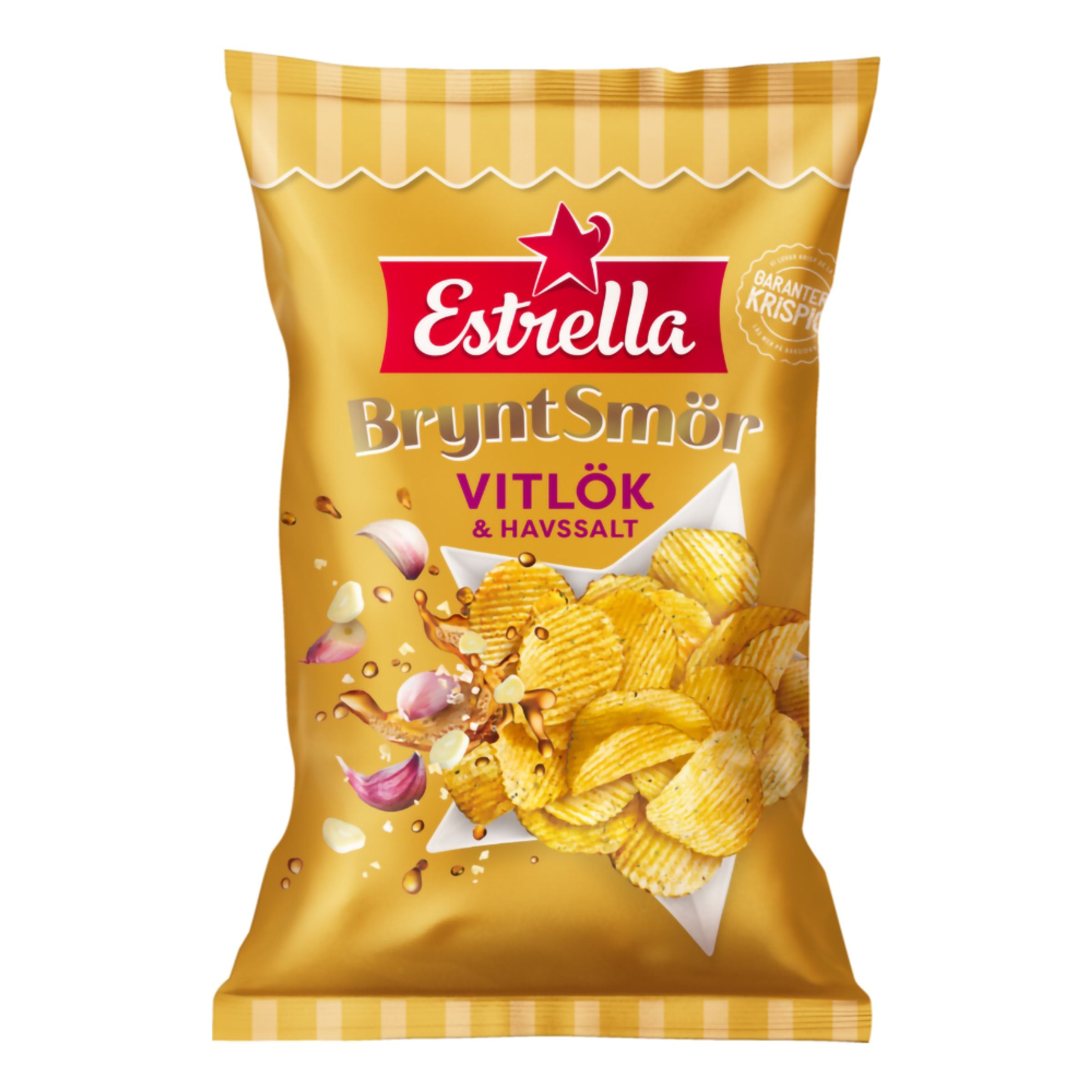 Estrella Brynt Smör Vitlök & Havssalt - 175 g