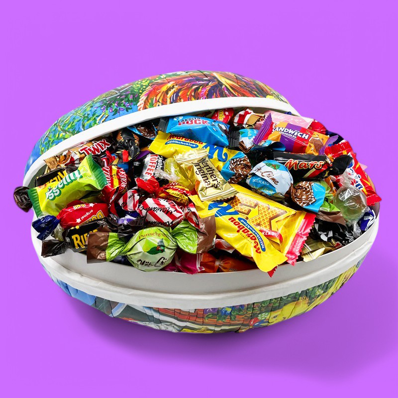 *FÖRBOKAS* Påskägg Jumbo med godis (2,3kg!)